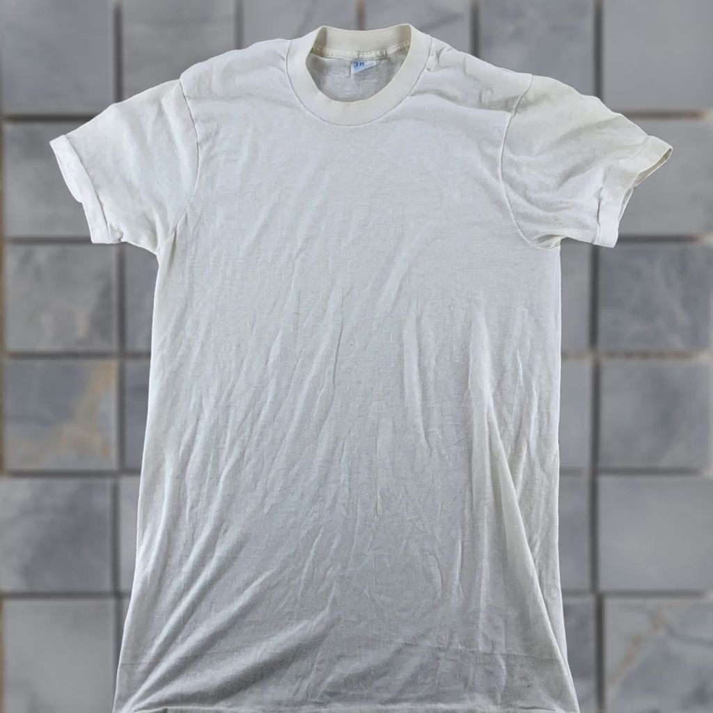 Vintage VINTAGE JCPenney Shirt XS White 50 50 Made USA Single Stitch Soft 80s Size US XS / EU 42 / 0 - 1 Thumbnail