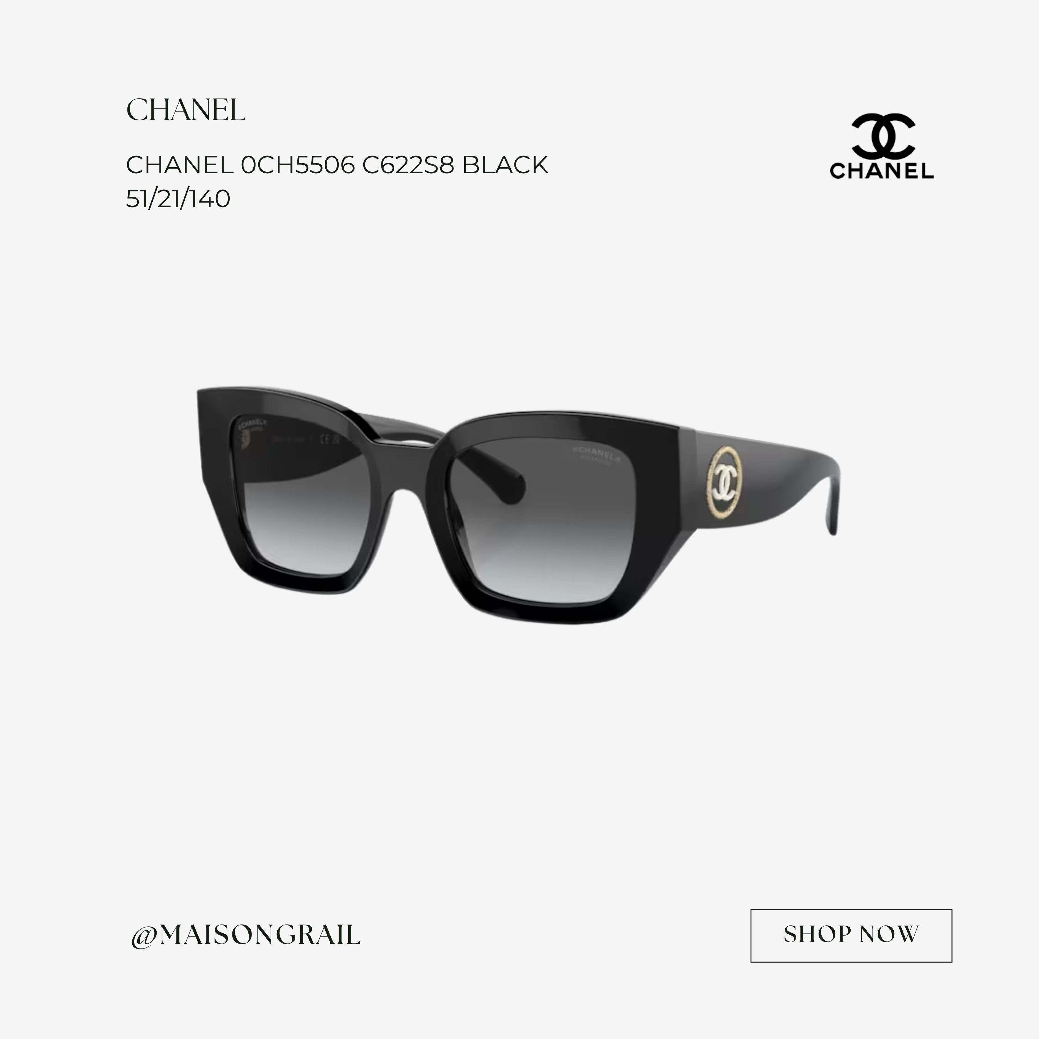 Chanel CHANEL 0CH5506 C622S8 SUNGLASSES Size ONE SIZE - 1 Thumbnail