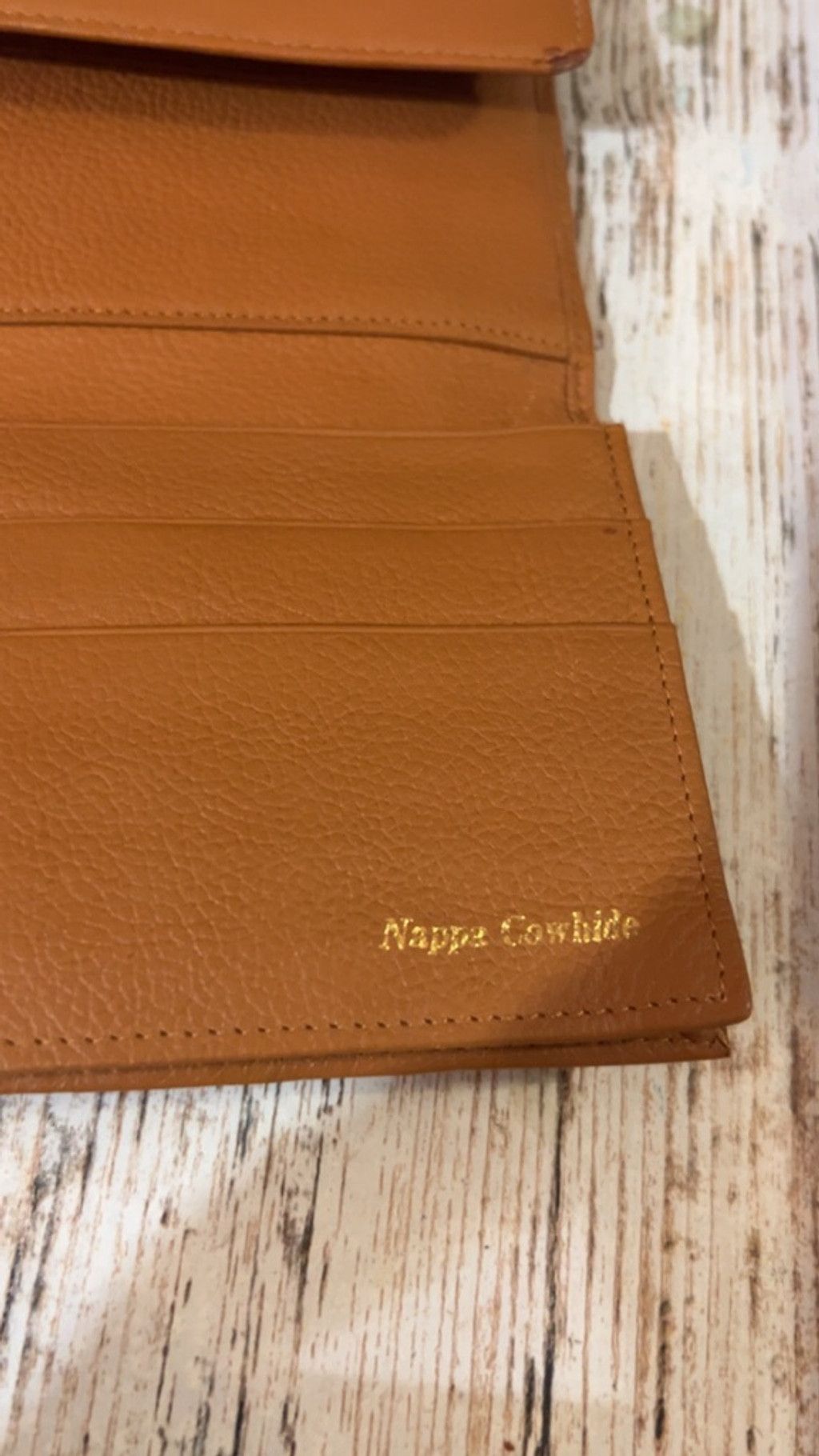 The Unbranded Brand Women's Brown Nappa Cowhide Wallet One Size Size ONE SIZE - 3 Thumbnail