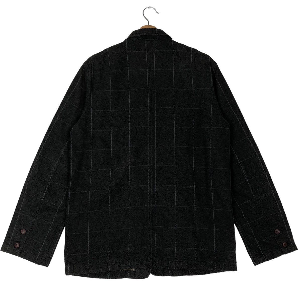 Issey Miyake 🔥90’s Striped Chore Jacket Double Breast Jungle Storm Japan Size US M / EU 48-50 / 2 - 8 Thumbnail
