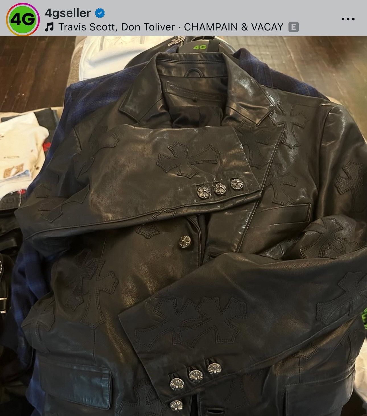 Chrome Hearts CHROME HEARTS 60 CROSS FLOODED JACKET Size US L / EU 52-54 / 3 - 1 Thumbnail