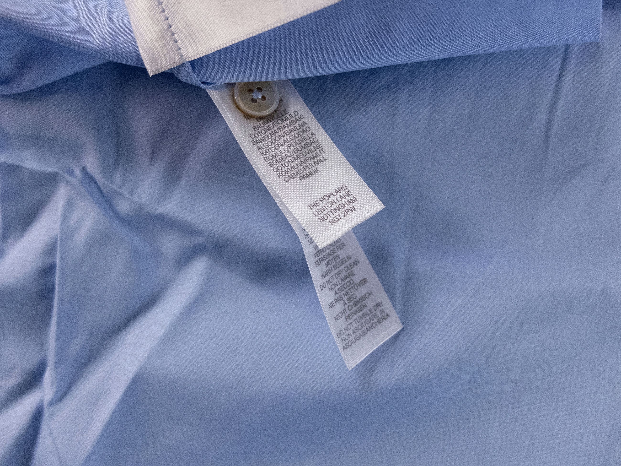 Paul Smith PAUL SMITH mainline solid blue oversize cotton shirt 16 41 Size US L / EU 52-54 / 3 - 5 Thumbnail