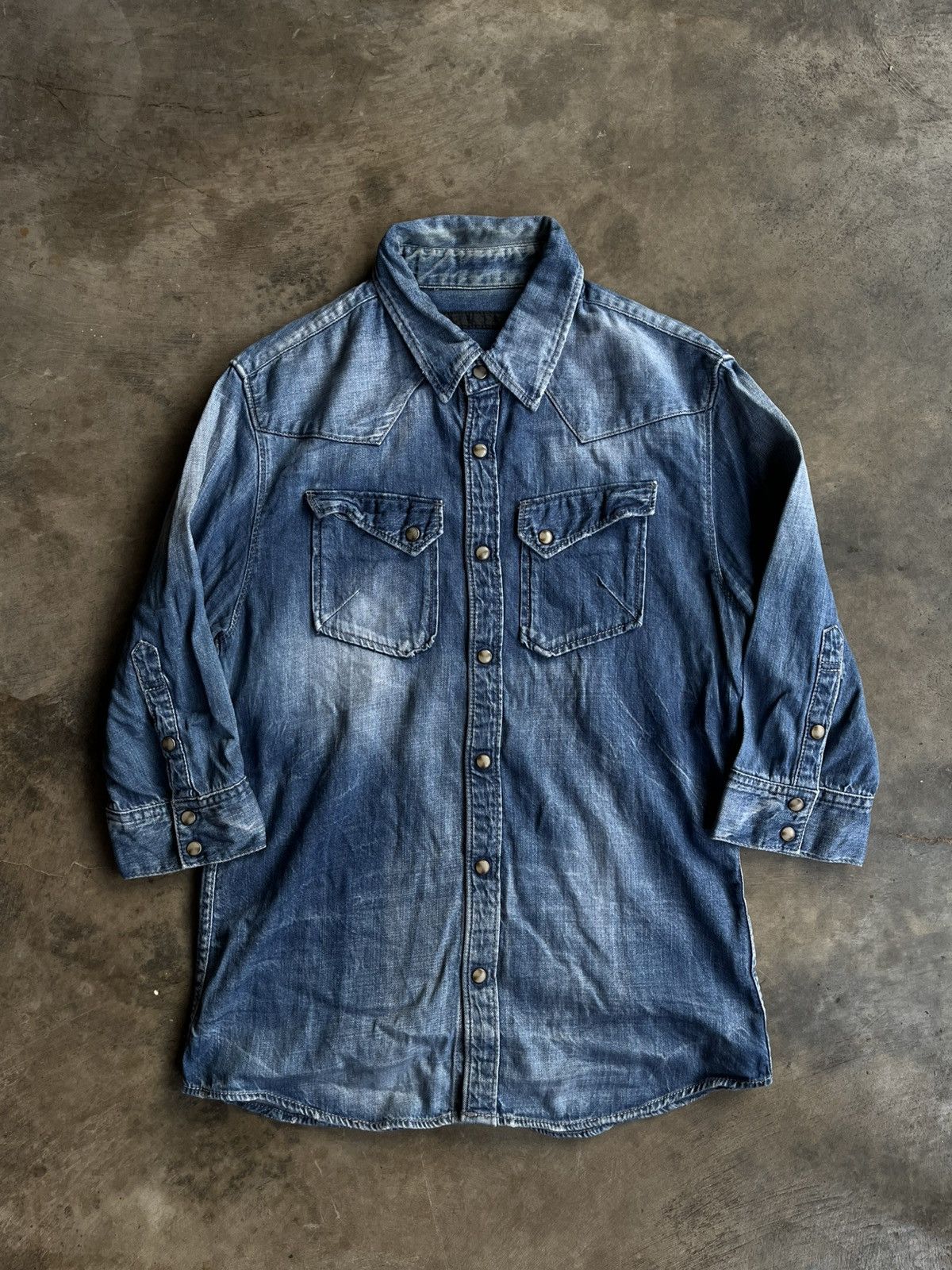 GOSTAR DE FUGA 2000s FUGA JAPANESE DENIM SHIRTS VKEI SEDITIONARIES GOTHIC Size US M / EU 48-50 / 2 - 1 Thumbnail