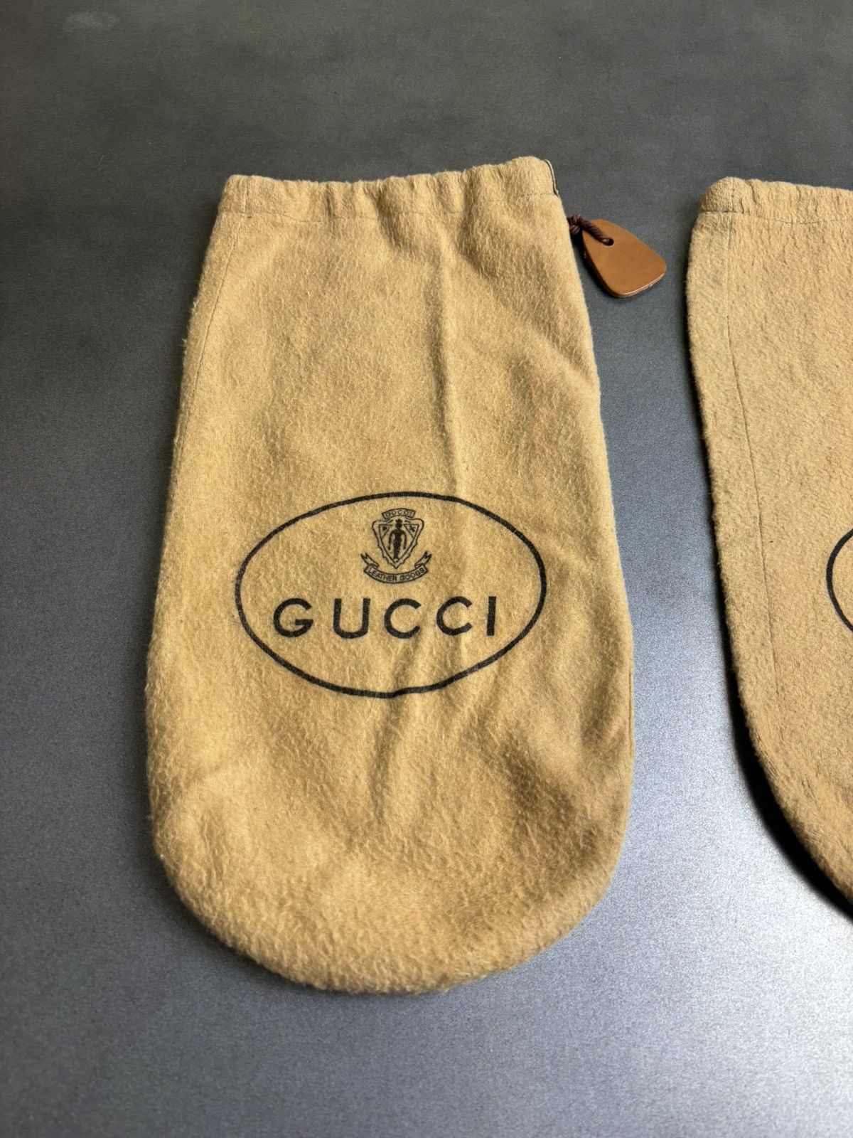 Gucci × Vintage 1970s Gucci Dust Bags 70s Vintage Gucci Bag Set Shoe Covers Size ONE SIZE - 7 Thumbnail