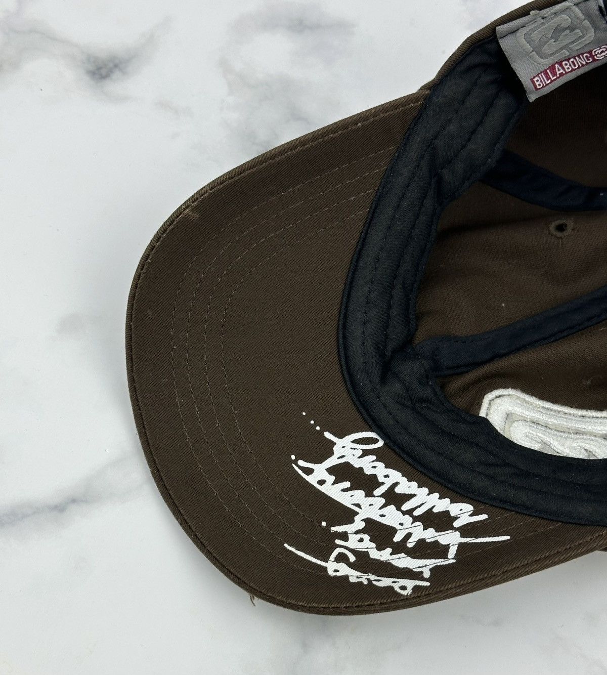Billabong Vintage Billabong Brown Baseball Cap One Size Size ONE SIZE - 8 Thumbnail