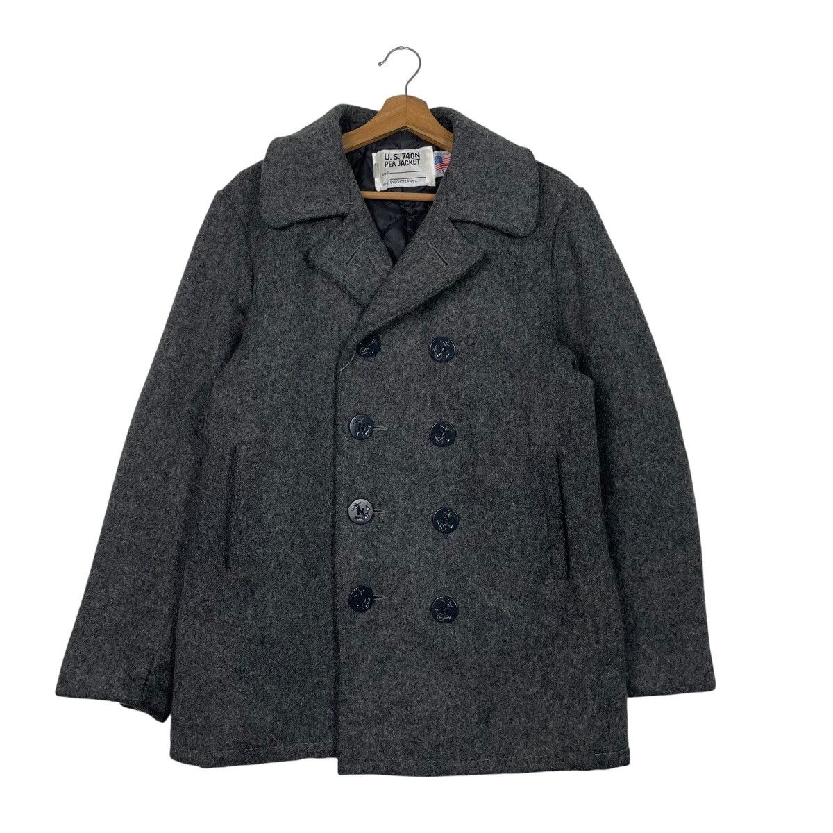 Schott × Vintage Vintage Schott US 740N Pea Coat | Grailed