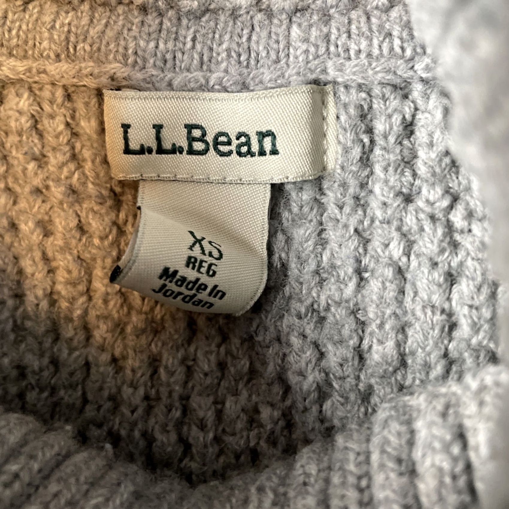 Vintage VINTAGE L.L. Bean Turtleneck Sweater Womens XS Reg Gray Textured Casual Cozy Warm Pullover Knit Sweatery? Size XS / US 0-2 / IT 36-38 - 6 Thumbnail
