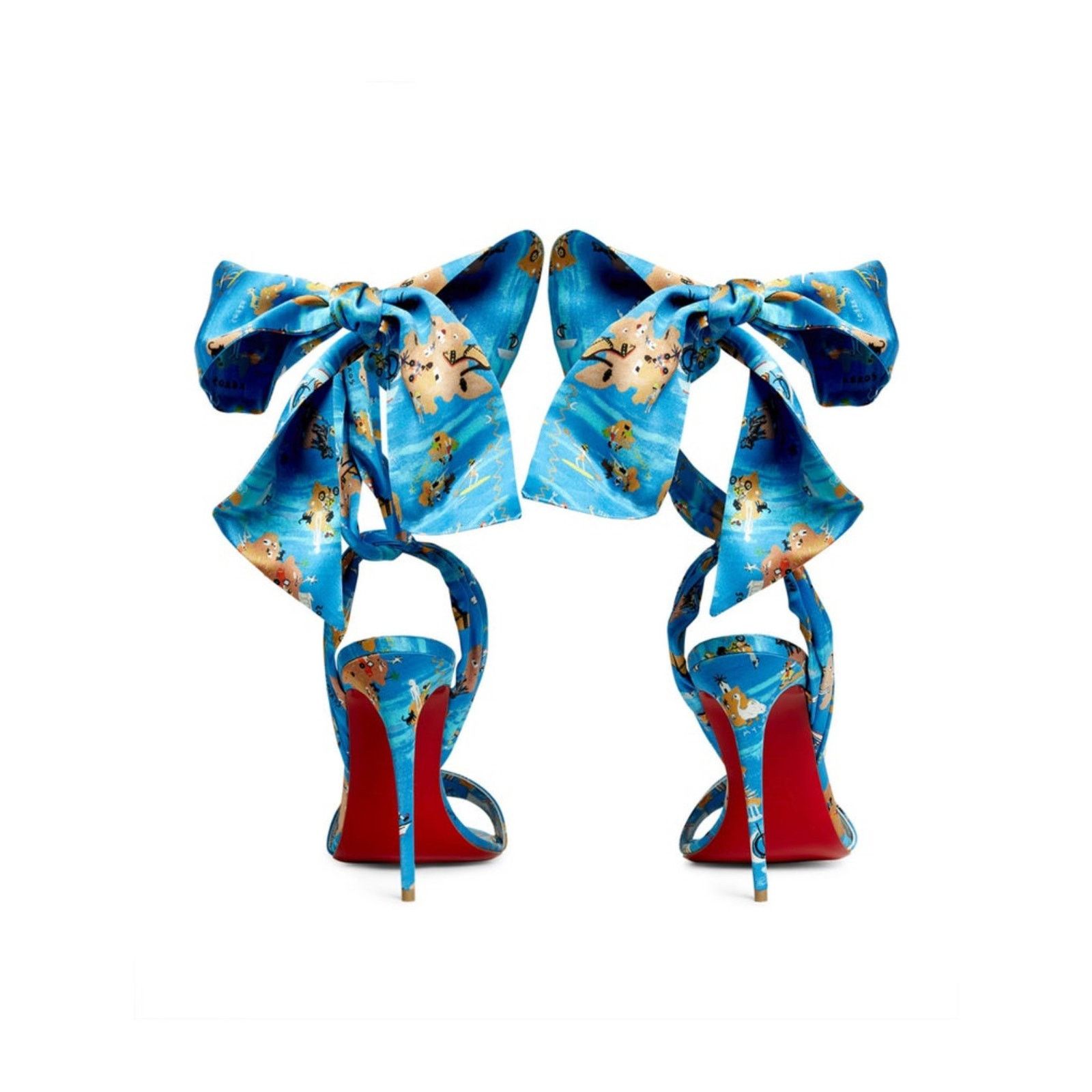 Christian Louboutin Christian Louboutin Sandale Du Desert Odissey Tie Heels 37 Size US 6.5 / IT 36.5 - 3 Thumbnail