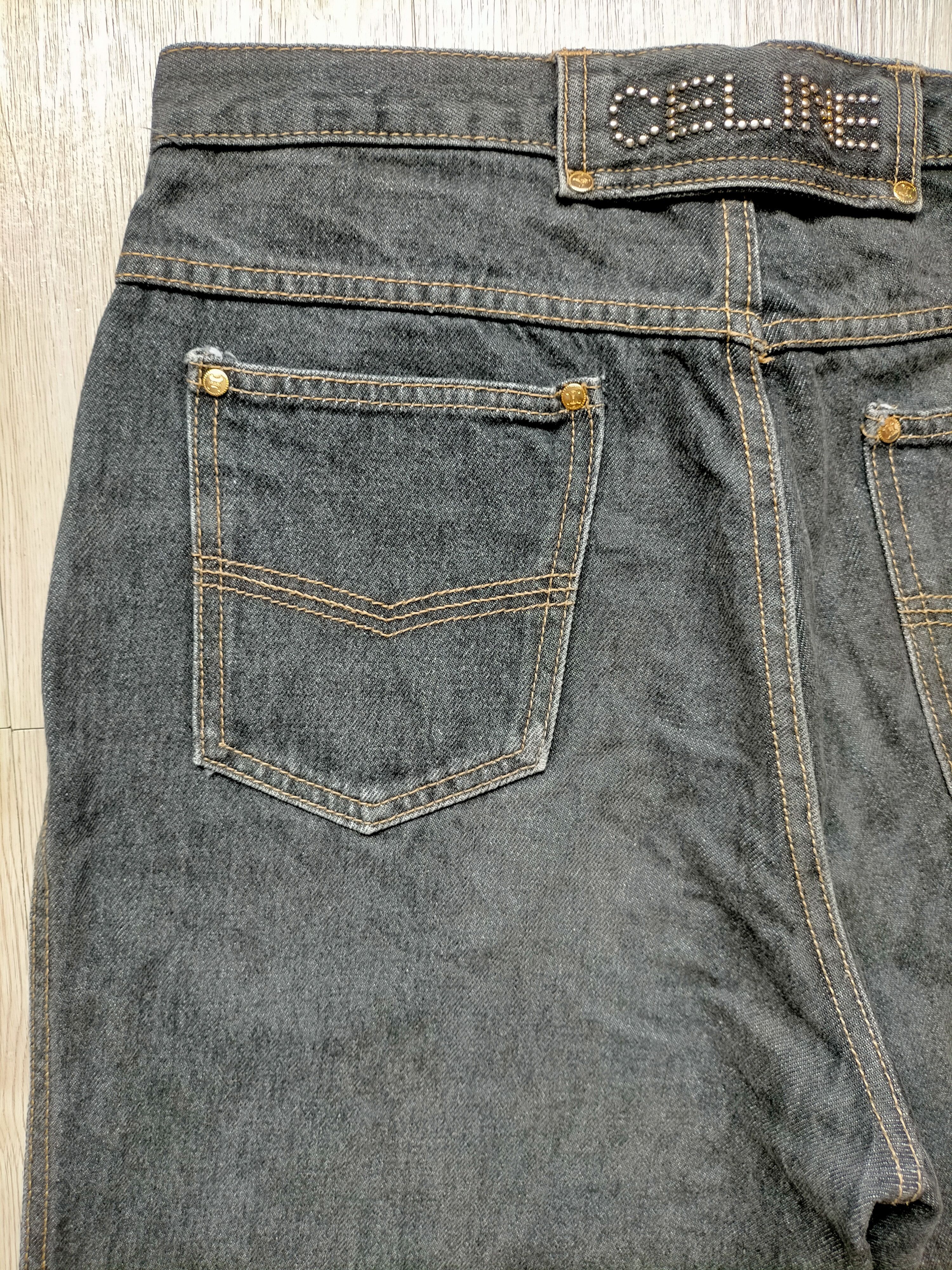 Celine 90s Celine Paris Black Denim Pants Size US 32 / EU 48 - 9 Thumbnail