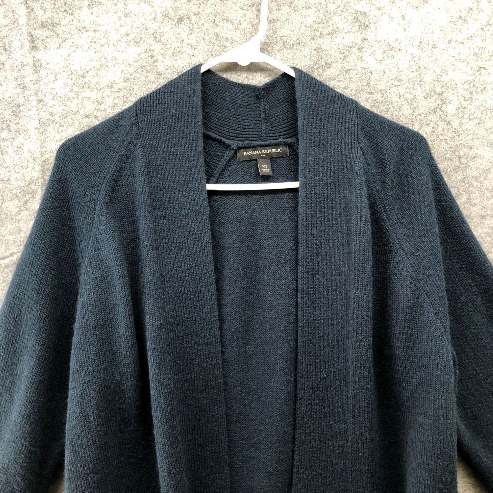 Banana Republic Banana Republic Cardigan Open Front Womens XS Blue Dark Teal Stretch Knit Size XS / US 0-2 / IT 36-38 - 3 Thumbnail