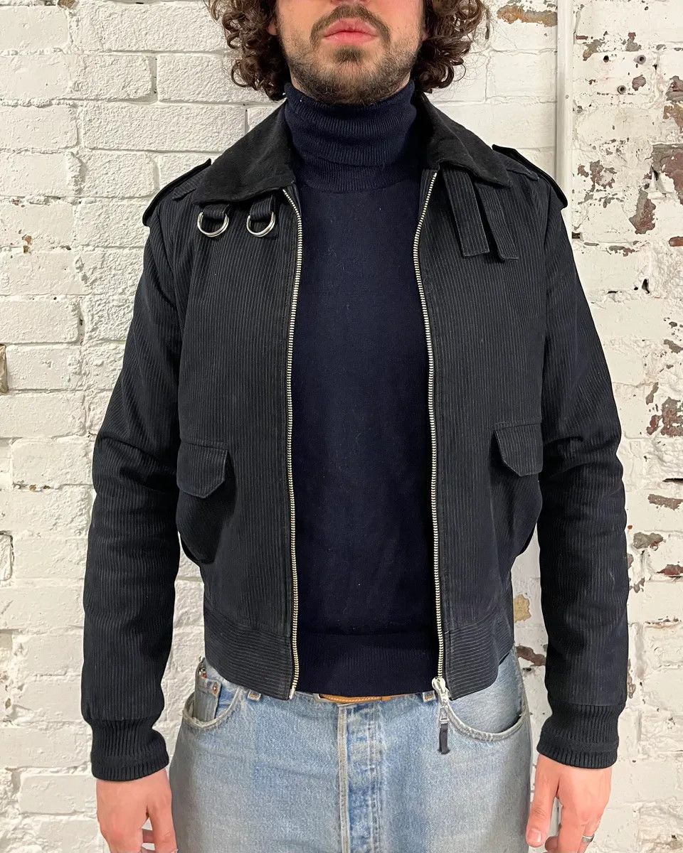 Kris Van Assche FW2010 Kris Van Assche Black Stripped Bomber Jacket Size US S / EU 44-46 / 1 - 2 Thumbnail