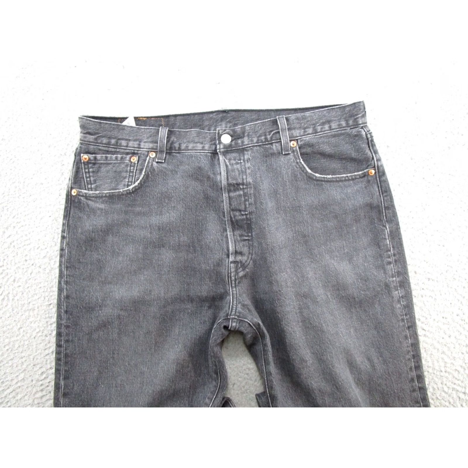 Levi's Levis 501 Jeans Men 36x30 Black Button Fly Straight 5-Pocket Denim VTG Y2K / Levi's / 501 Series / Regular Fit / Jeans Size US 36 / EU 52 - 5 Thumbnail