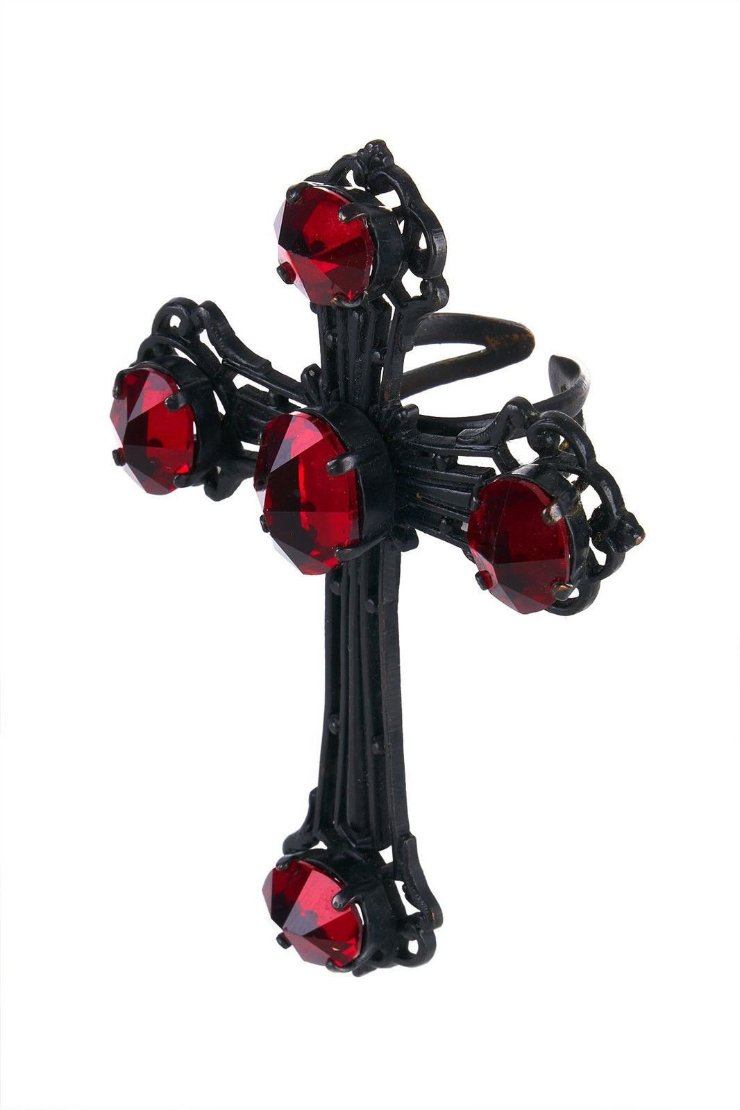 Jean Paul Gaultier Jean Paul Gaultier Fall 1998 Necklace and Cross Ring Set Size ONE SIZE - 3 Thumbnail