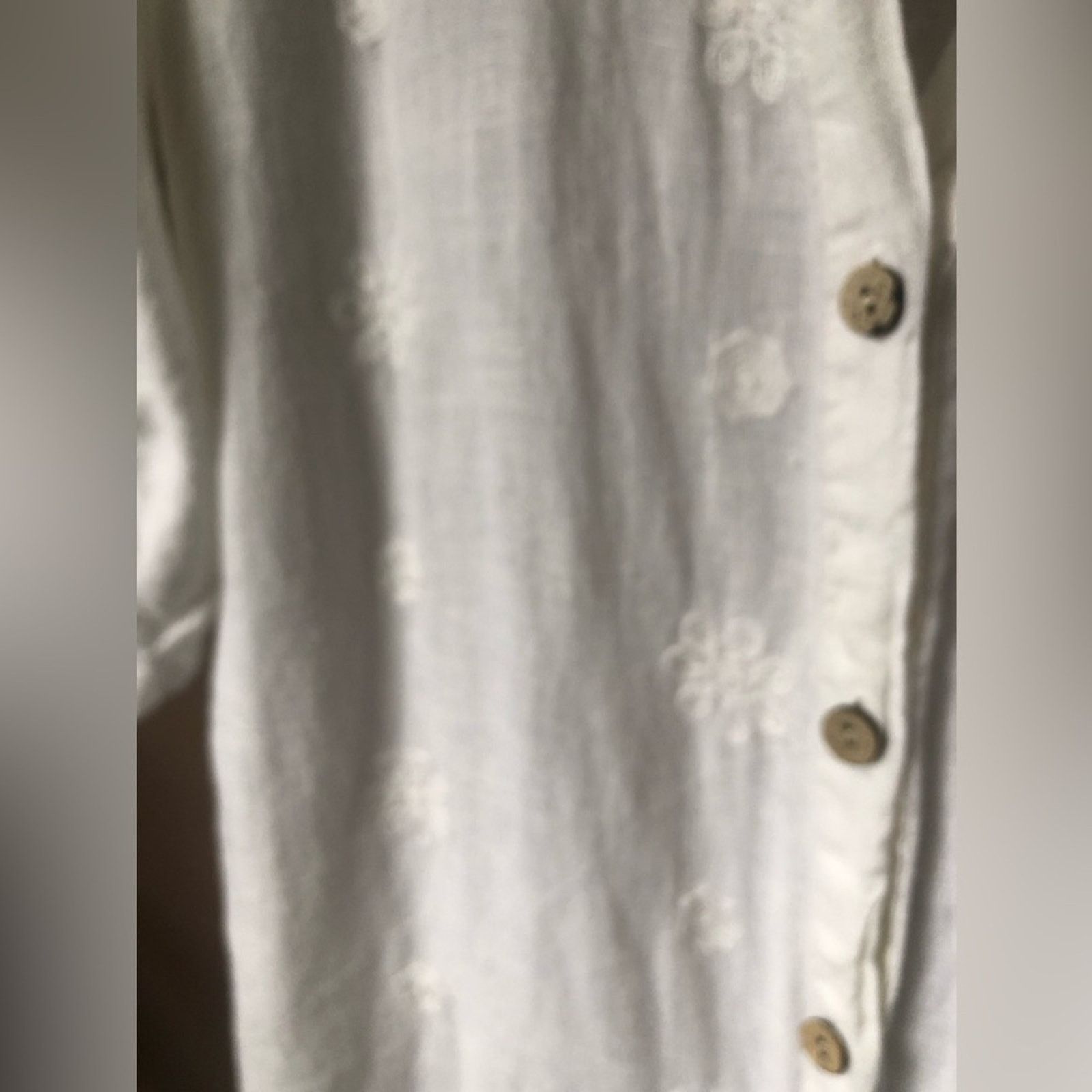 NBDN Nobrandedon Floral embroidered Linen shirt top button up Size S / US 4 / IT 40 - 5 Thumbnail