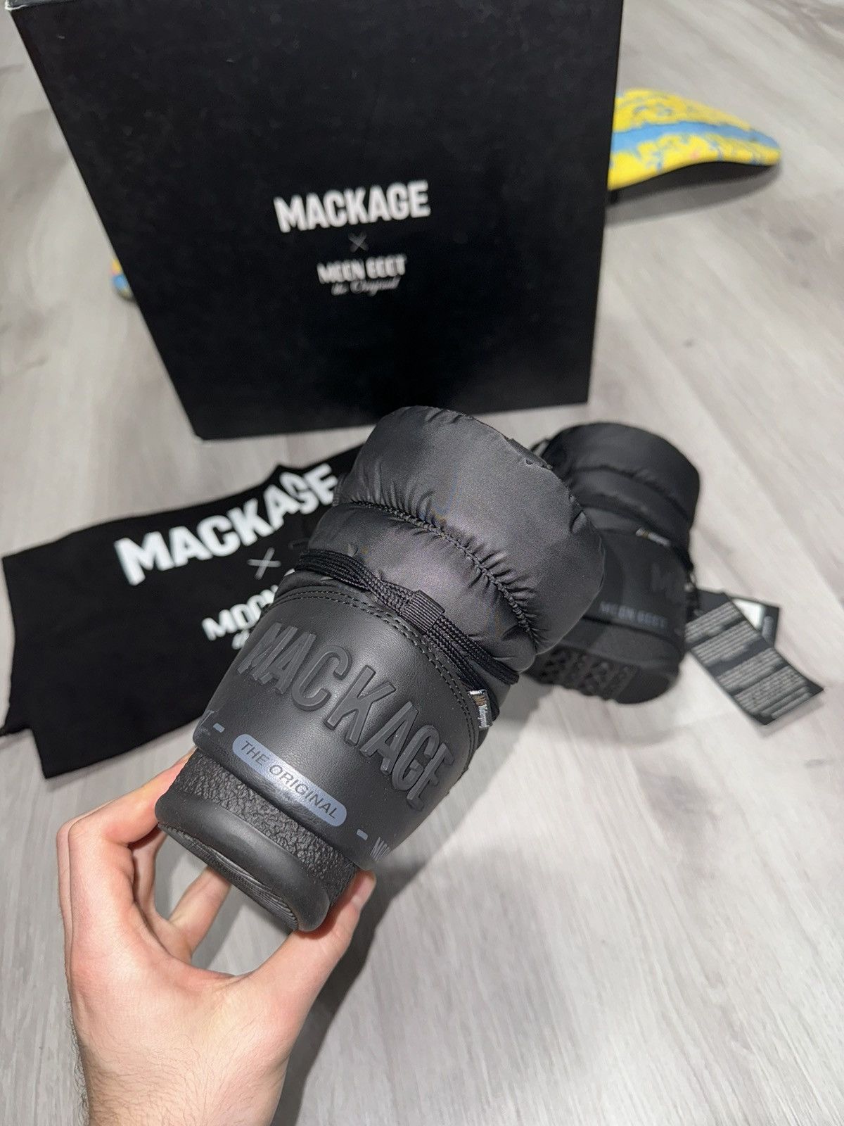 Mackage × Moon Boot Mackage Black Moon Boot 4.5 Size US 4.5 / IT 34.5 - 4 Thumbnail