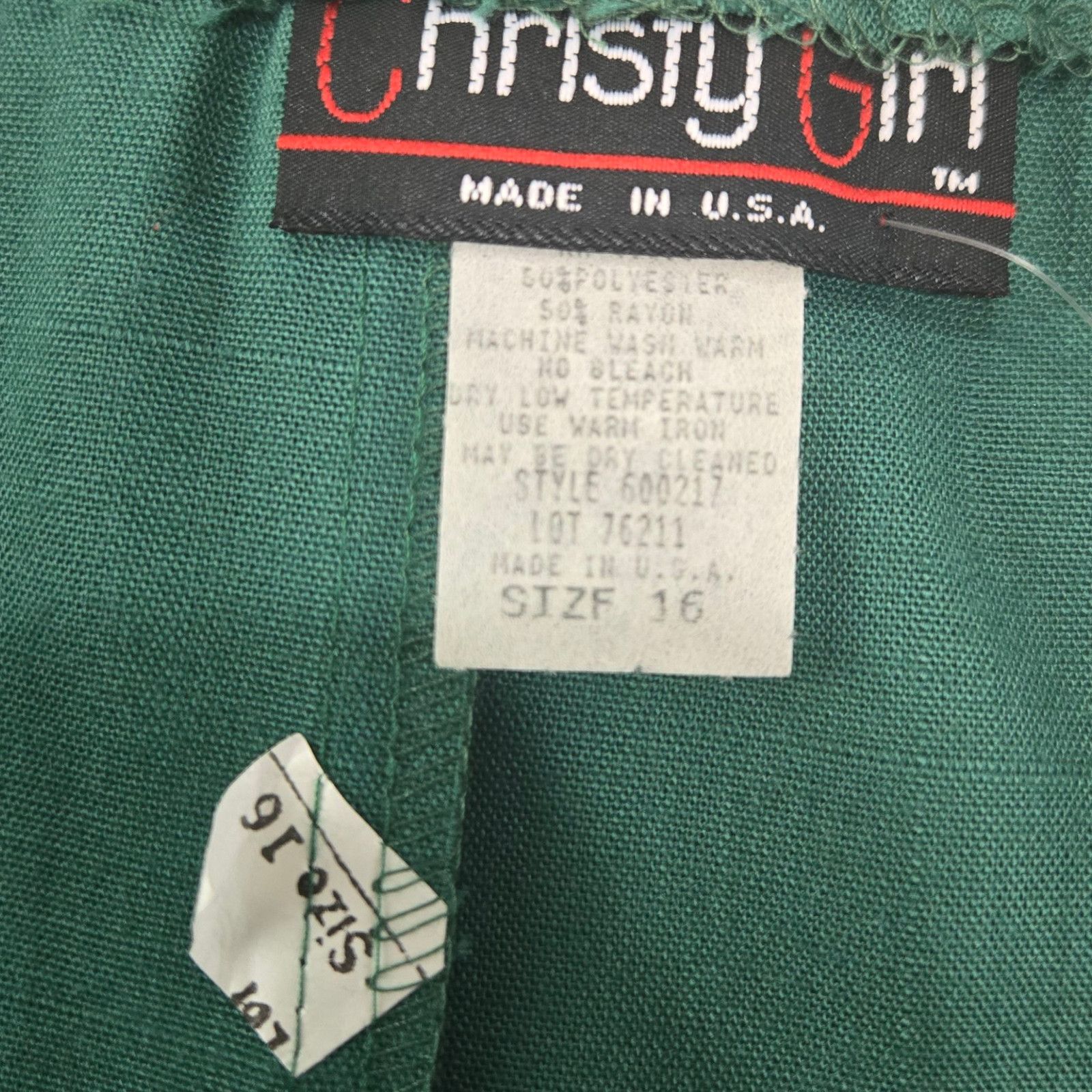 Vintage Vintage Green Teal Button Front Pencil Midi Skirt Size 16 Size 38" / US 16 / IT 52 - 8 Thumbnail