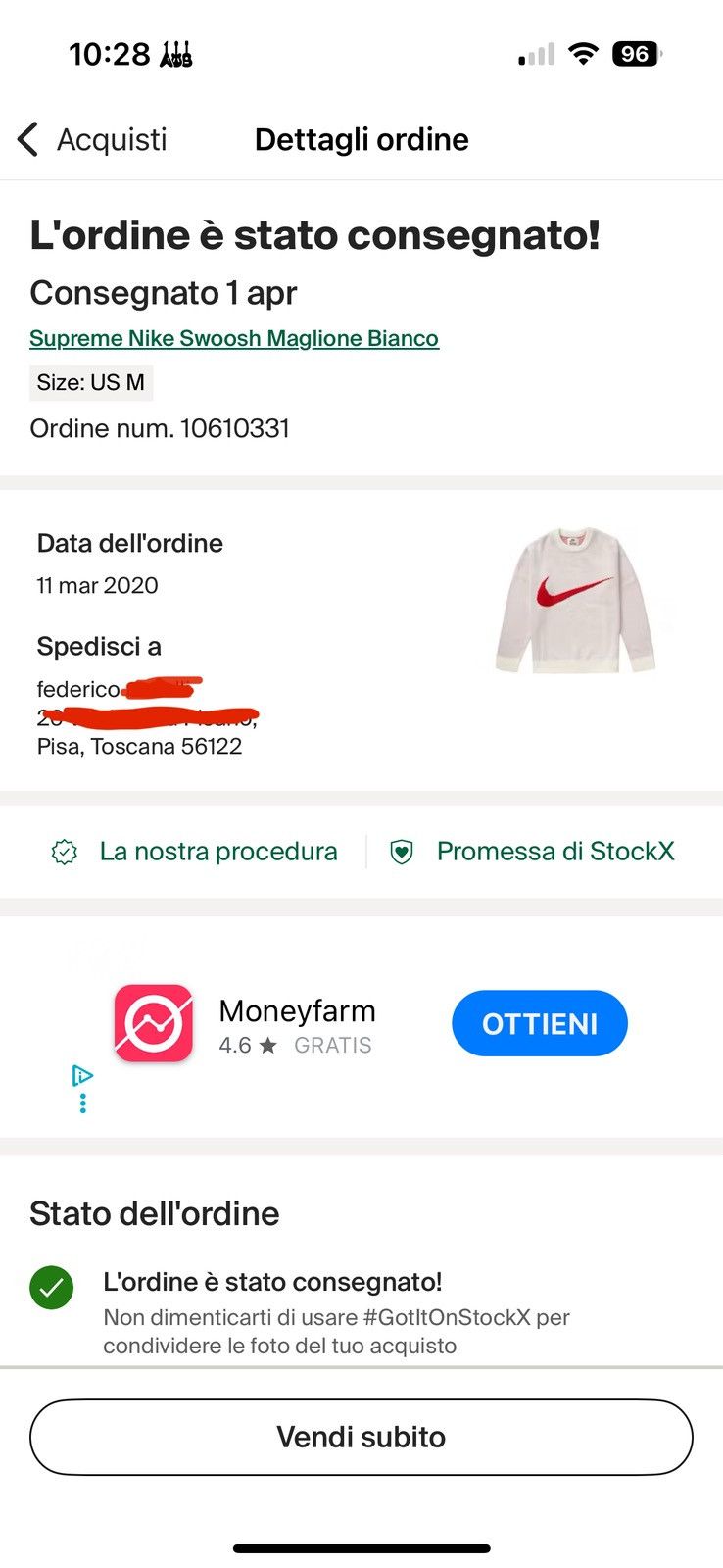 Nike × Supreme Nike supreme sweater Size US M / EU 48-50 / 2 - 9 Thumbnail