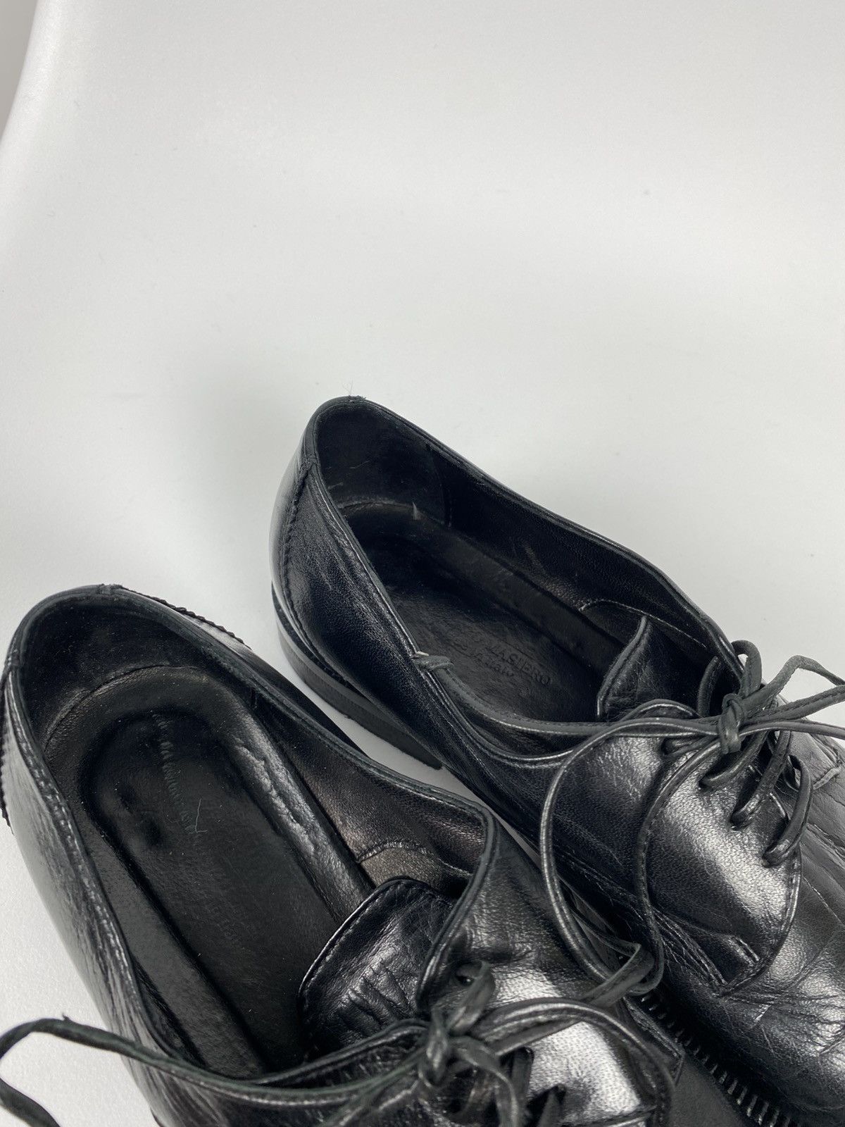 Designer Lorenzo Masiero Genuine Leather Oxford Shoes size 36 Size US 6 / IT 36 - 9 Thumbnail