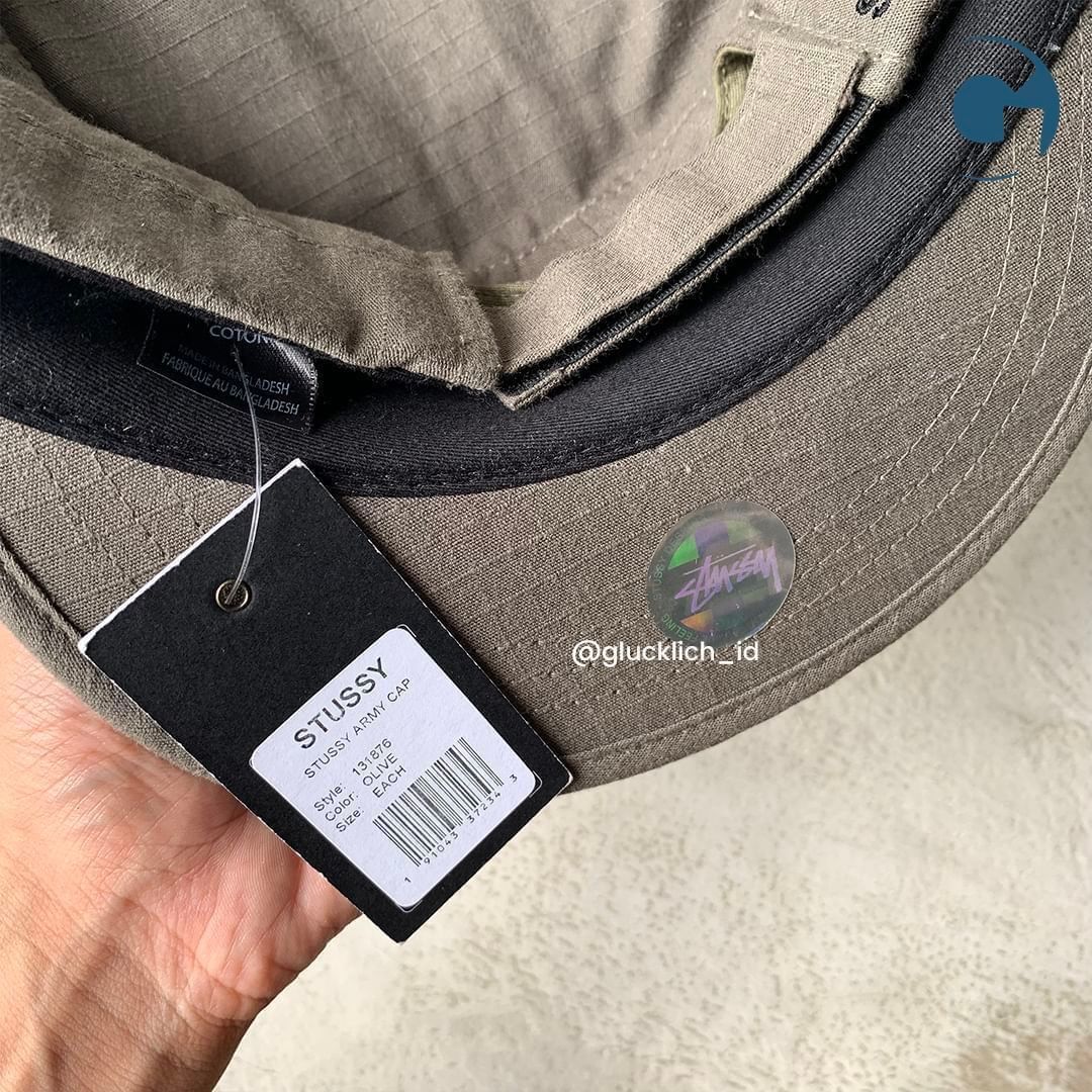 Stussy Stussy, Army Cap in Olive Size ONE SIZE - 4 Thumbnail