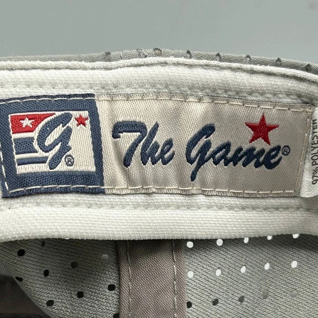 The Game The Game Hat Men Gray Blank Plain Snap Back Cap New Size ONE SIZE - 4 Thumbnail