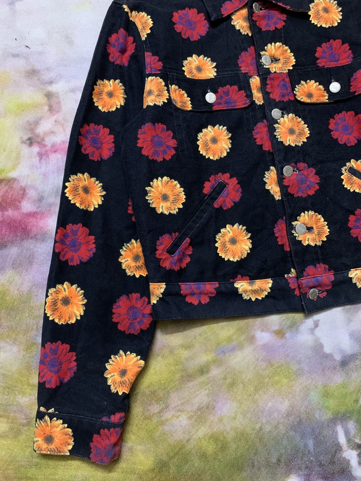 PPFM PPFM Striking Floral Trucker Jacket Spirit Denim Tears Size US M / EU 48-50 / 2 - 3 Thumbnail