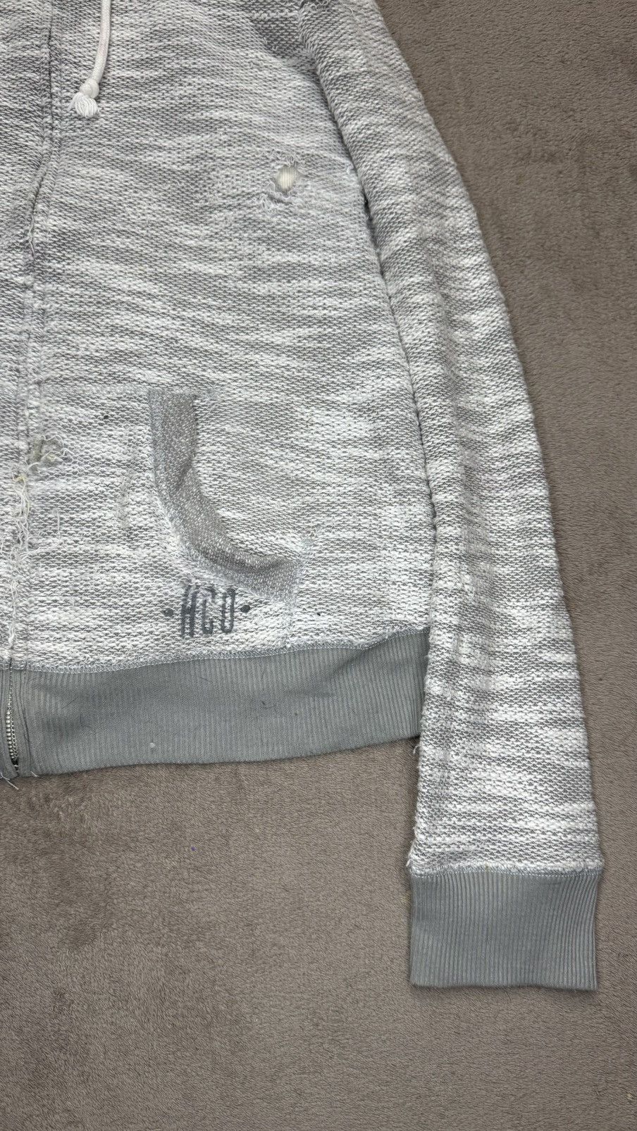 Japanese Brand Distressed Faux Fur Zip Hood ifsixwasnine LGB balenciaga Size US M / EU 48-50 / 2 - 7 Thumbnail