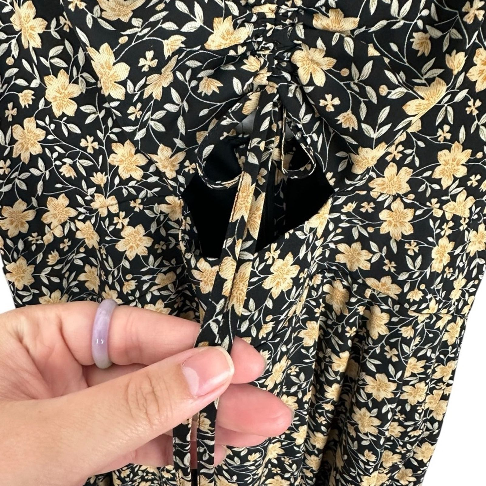 Lulus Lulus The Way to Love Black Floral Ruffled Maxi Dress XL Size XL / US 12-14 / IT 48-50 - 13 Thumbnail