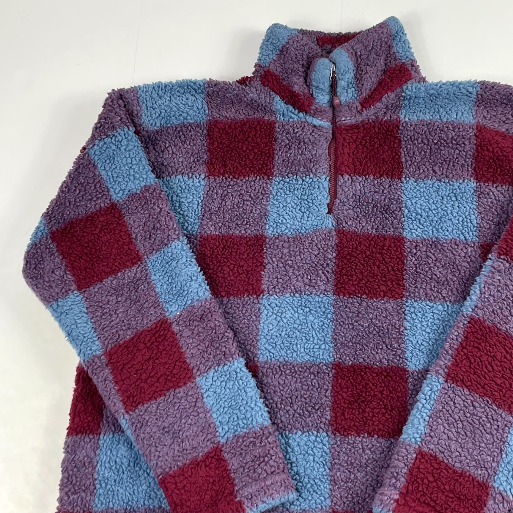 Eddie Bauer Eddie Bauer Jacket Women L Red Deep Pile Fleece 1/4 Zip Knit Soft Wind-Resistant Casual Coat Shirt? Size L / US 10 / IT 46 - 2 Thumbnail