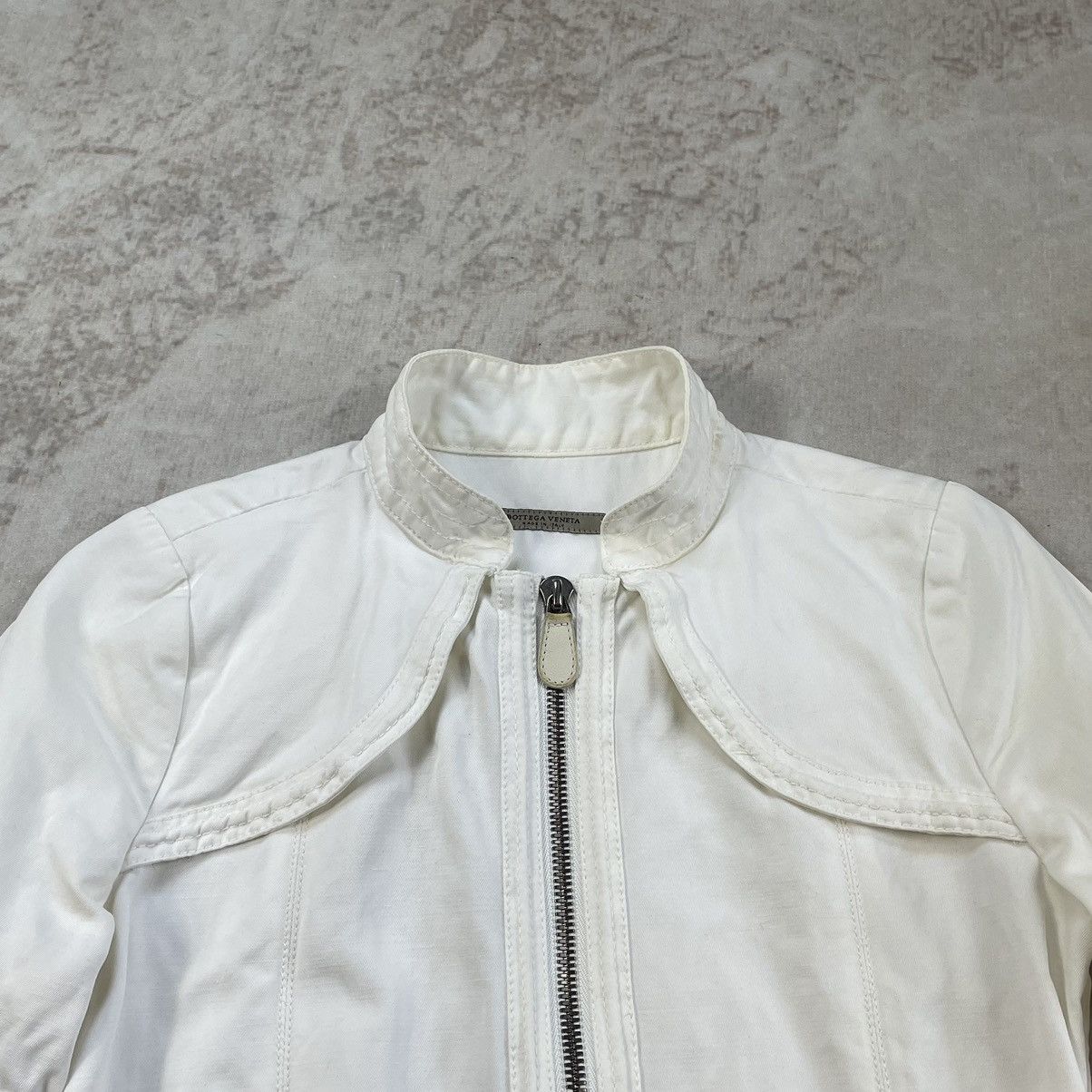 Bottega Veneta Bottega Veneta Zip Biker Transformer Off White Jacket Size S / US 4 / IT 40 - 8 Thumbnail