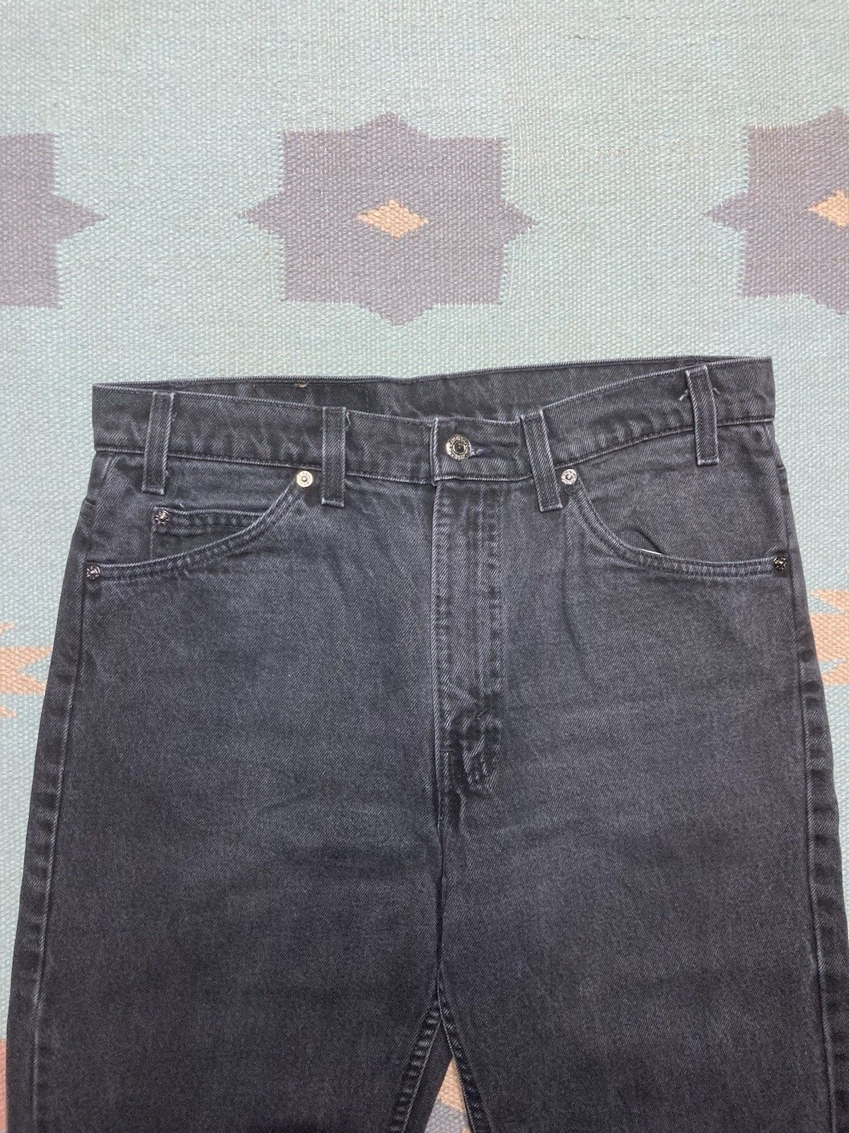 Vintage Levi’s 505 jeans orange tab black denim straight USA 33x33 Size US 33 - 6 Thumbnail