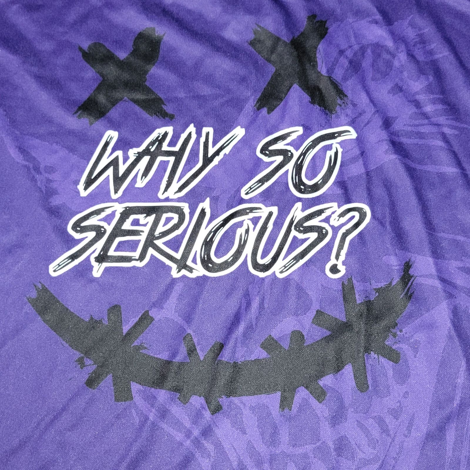 Other Batman Joker V-Neck Jersey "Why So Serious?" - Size Medium Size US M / EU 48-50 / 2 - 3 Thumbnail