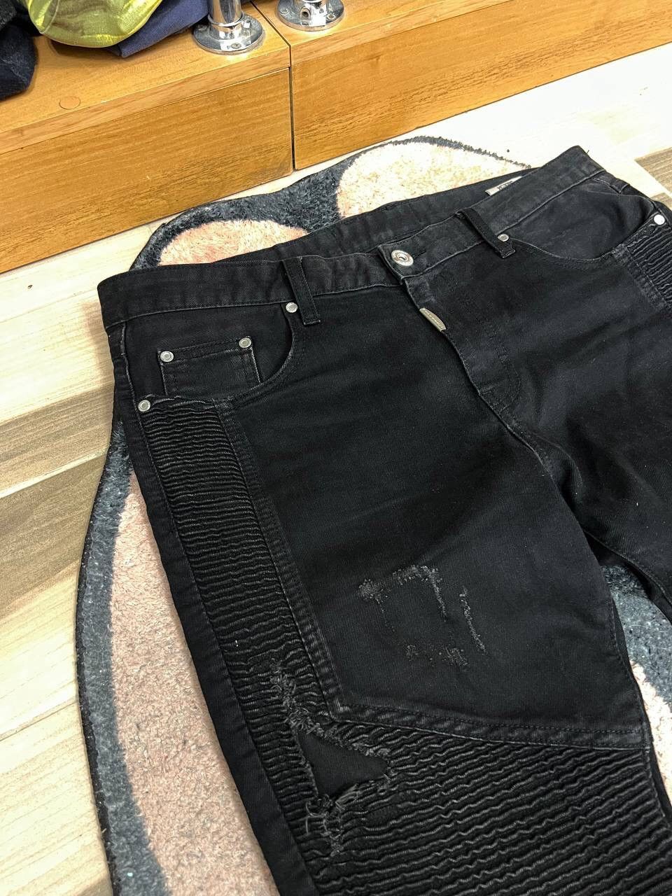Represent Clo. Represent Slim Fit Destroyed Denim Black Ripped Pants Size US 32 / EU 48 - 3 Thumbnail