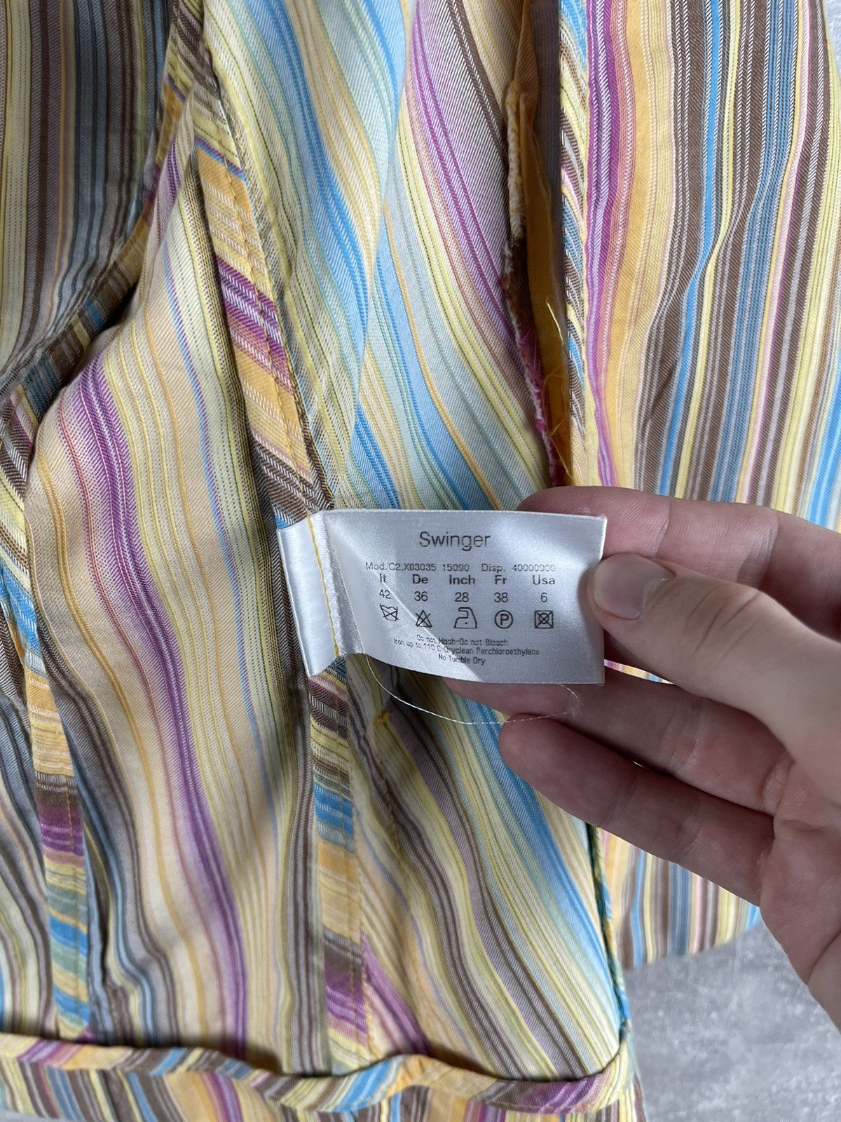 Missoni Sport Missoni Striped Blazer Women’s Cotton Vintage Swinger Size XS / US 0-2 / IT 36-38 - 9 Thumbnail