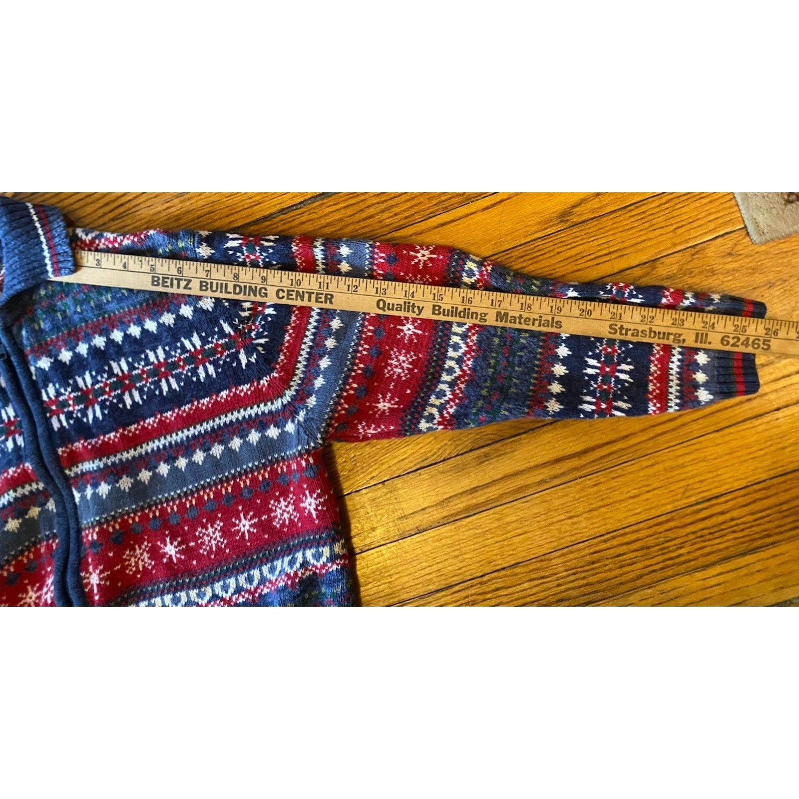 Vintage VTG Tiara International Zip Fair Isle Sweater Jacket Women’s Size XL / US 12-14 / IT 48-50 - 8 Thumbnail