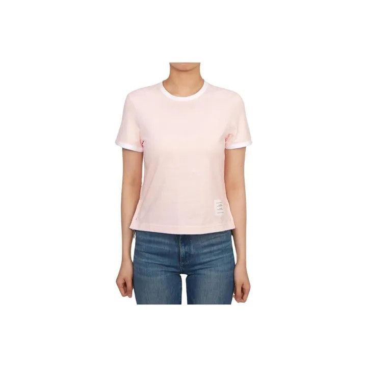 Thom Browne Thom Browne Pink Short Sleeve T-Shirt 0079 Size S / US 4 / IT 40 - 1 Thumbnail