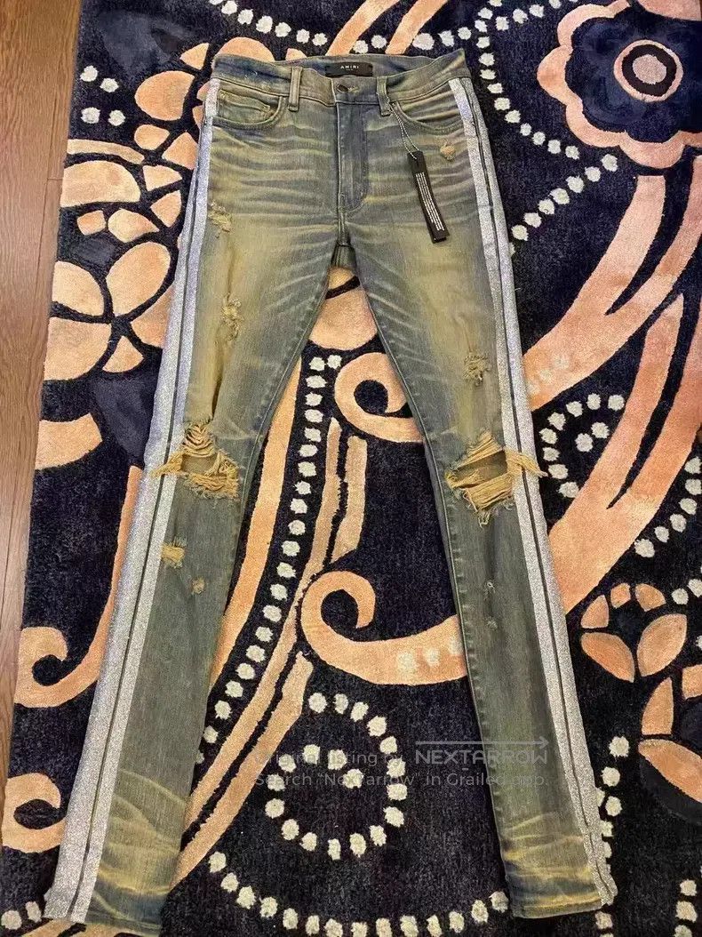 Amiri Amiri Classic Seasonal Glitter Destroyed Jeans Size 29 Size US 29 - 1 Thumbnail