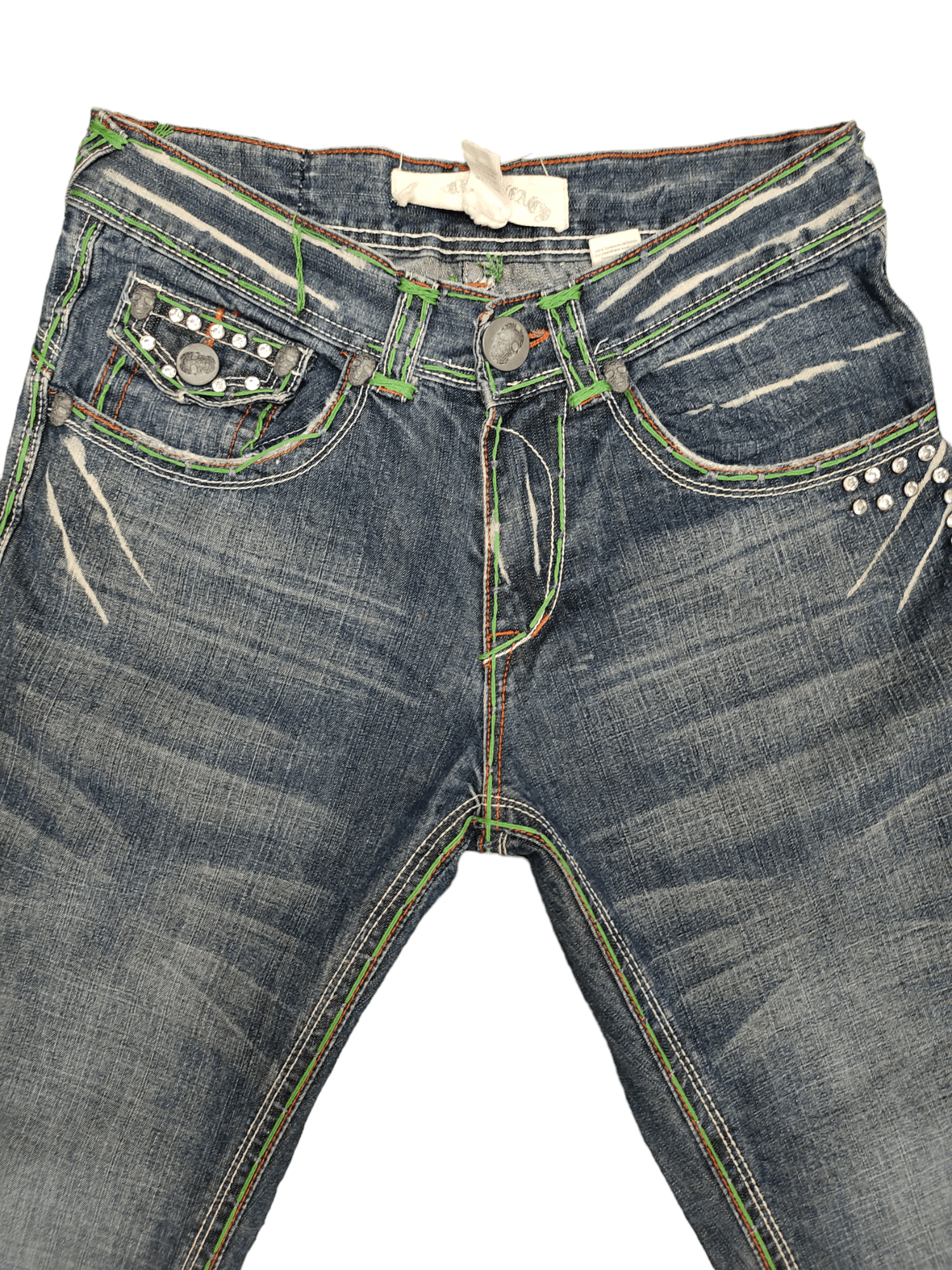 Le Grande Bleu (L.G.B.) Flare Jeans Laguna Beach Denim Boot Cut Chrome Heart Inspire Size US 30 / EU 46 - 14 Thumbnail