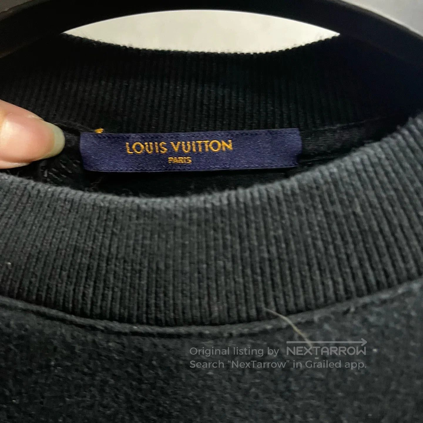 Louis Vuitton Louis Vuitton Classic Black Logo Crewneck Sweatshirt. Size US L / EU 52-54 / 3 - 2 Thumbnail