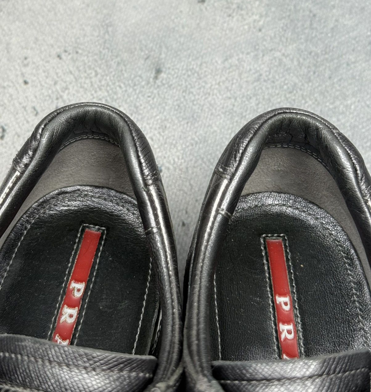 Prada Vintage Prada Saffiano Leather Low Top Sneakers Rare 00s y2k Size US 8 / IT 38 - 11 Thumbnail