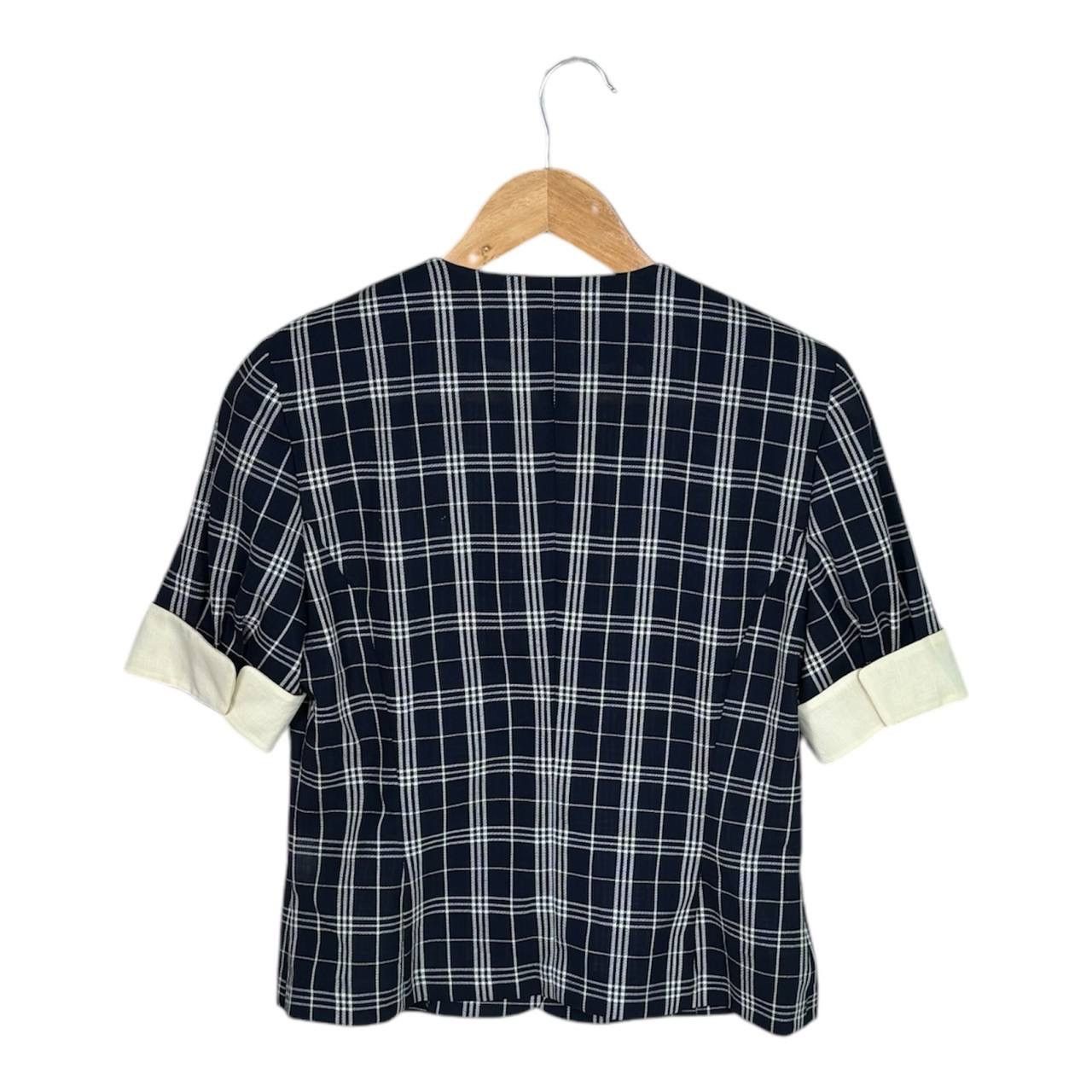 Burberry Authentic Burberry Nova Check Crop Top Blouse Shirt Size S / US 4 / IT 40 - 2 Thumbnail