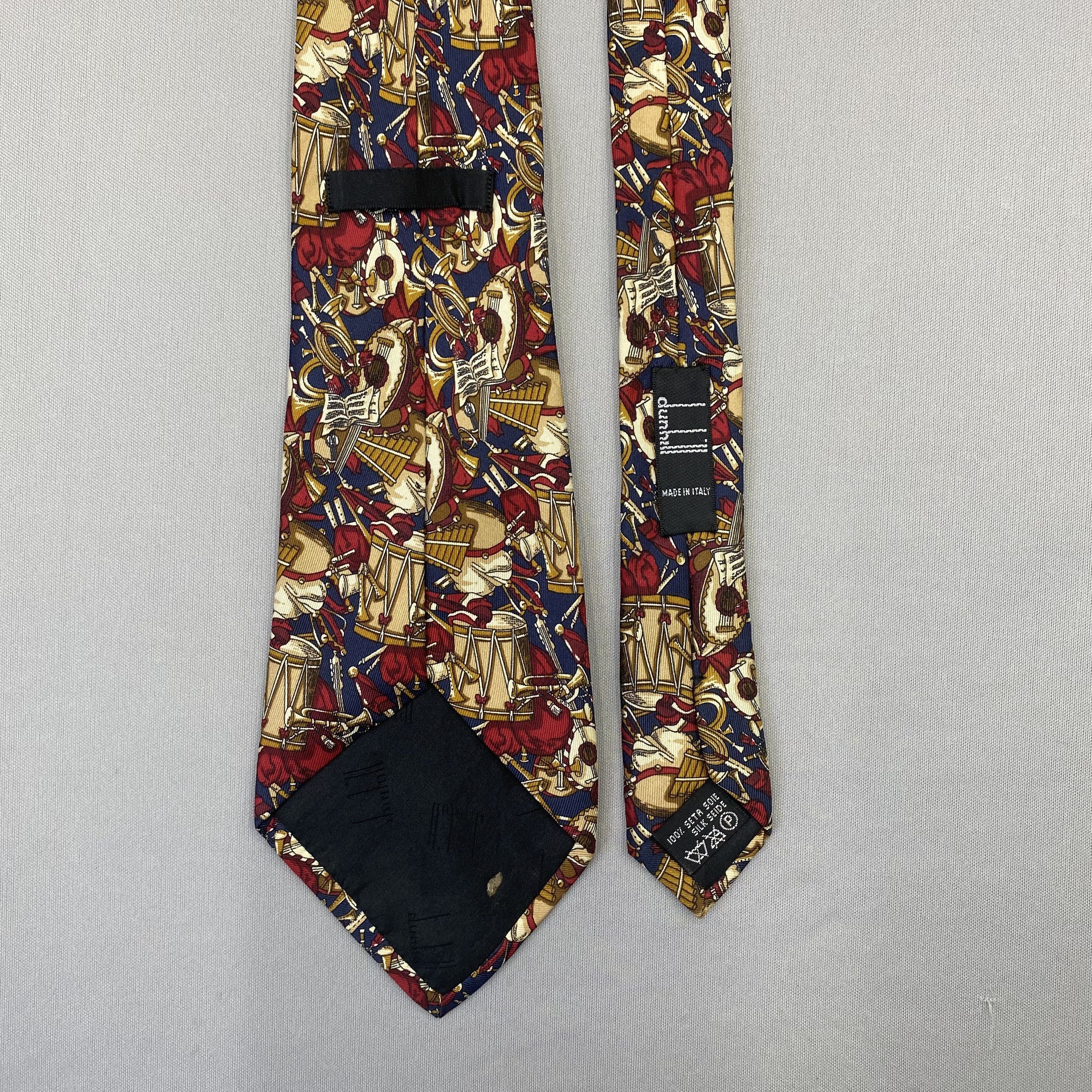 Alfred Dunhill Vintage Alfred Dunhill SILK Necktie Cravate Pure Silk Size ONE SIZE - 6 Thumbnail