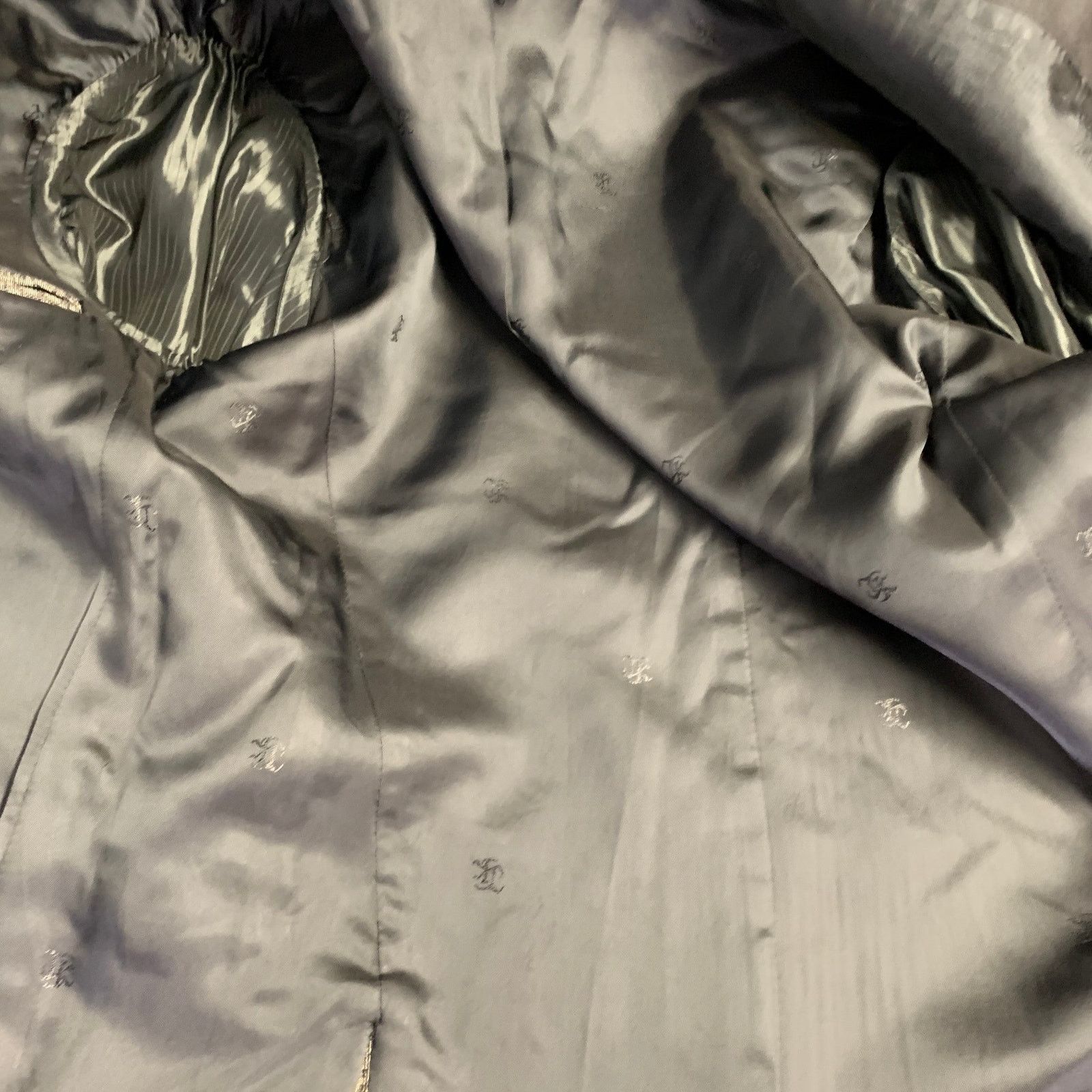 The Kooples Size 38 Grey Black Cotton Blend Peak Lapel Sport Coat Size 38R - 6 Thumbnail