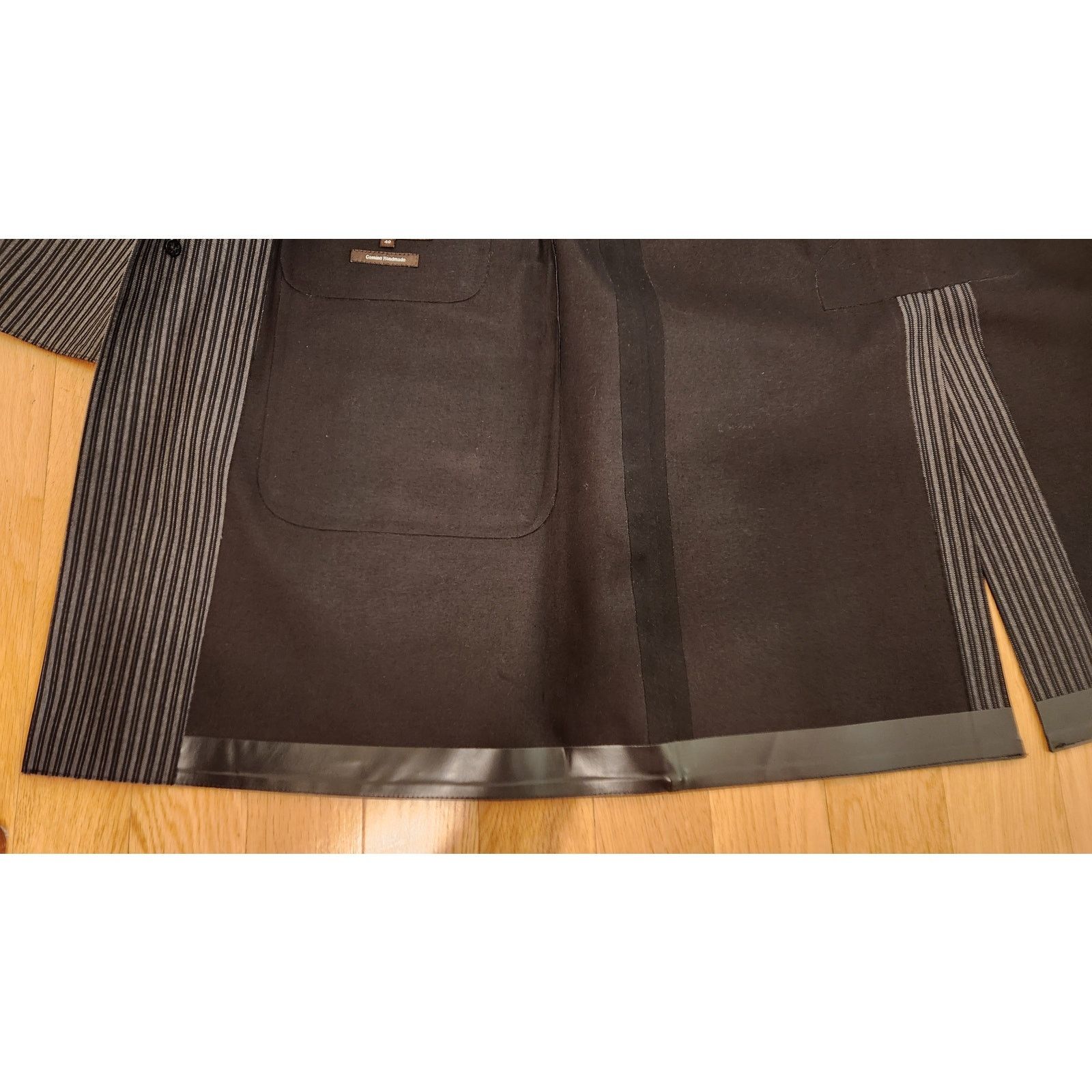 Mackintosh Mackintosh 104 Pinstripe Wool Overcoat (Made in Scotland) Size US M / EU 48-50 / 2 - 5 Thumbnail