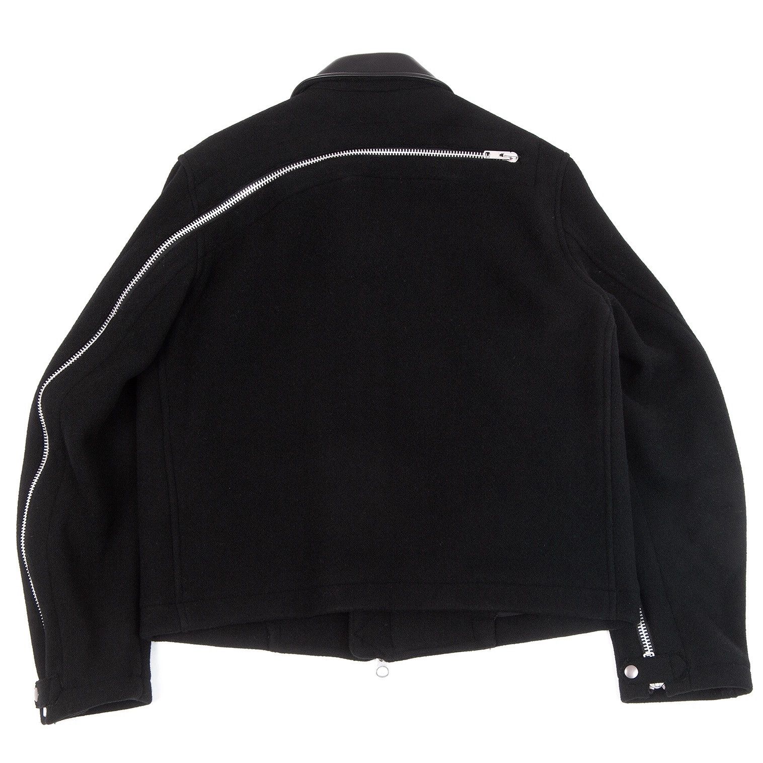 Yohji Yamamoto AW04 Back Zip & Leather Collar Jacket Size US L / EU 52-54 / 3 - 2 Thumbnail