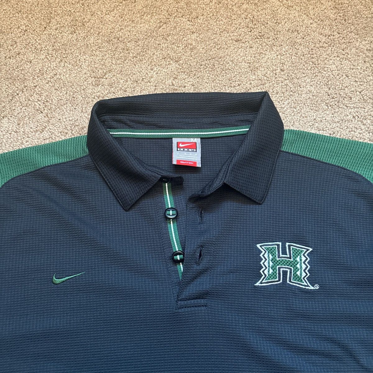 Nike 00’s Nike x University of Hawai‘i Dri-FIT Polo Shirt Size US M / EU 48-50 / 2 - 2 Thumbnail