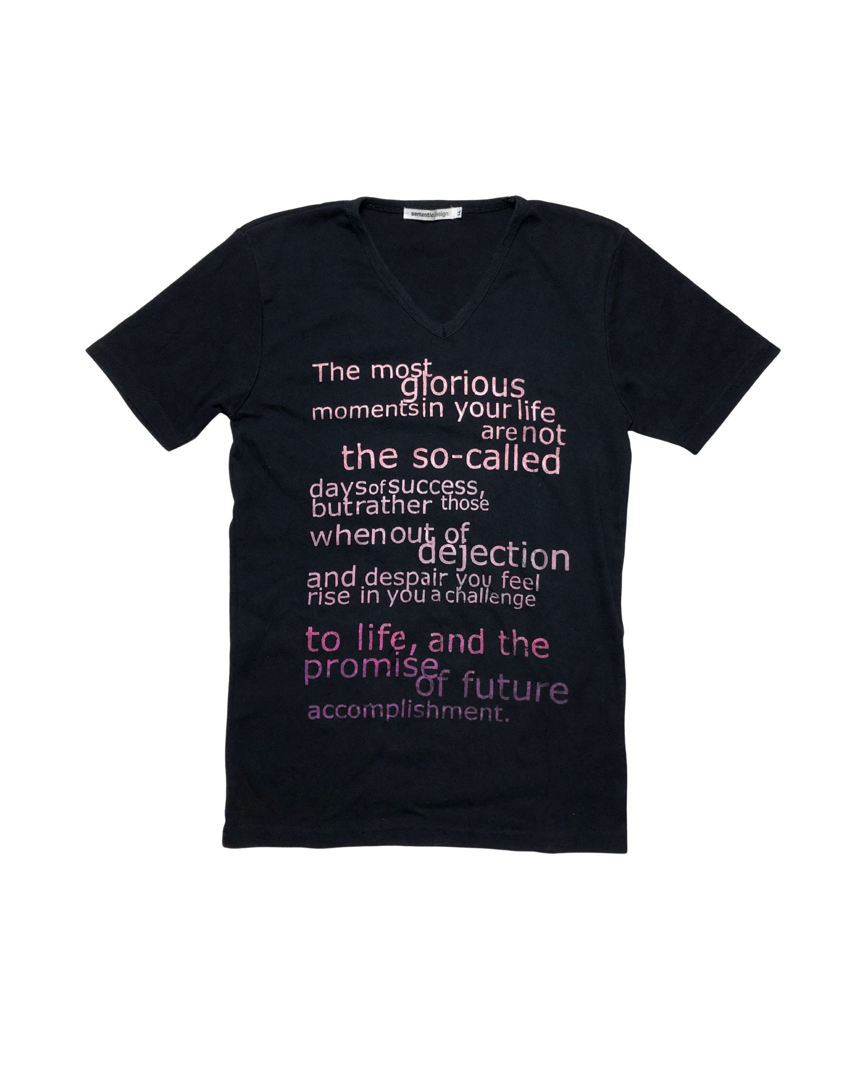 semanticdesign Y2K Sematic Design Words Tee Japanese Brand Size US S / EU 44-46 / 1 - 1 Thumbnail
