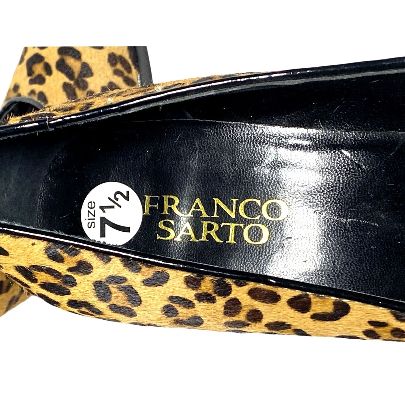 Franco Sarto Franco Sarto Napoli Leopard Cheetah Animal Hair Print Heels Pumps Womens 7.5 Shoes Womens Leather Multicolor Pumps Heels 7.5 Size US 8 / IT 38 - 6 Thumbnail