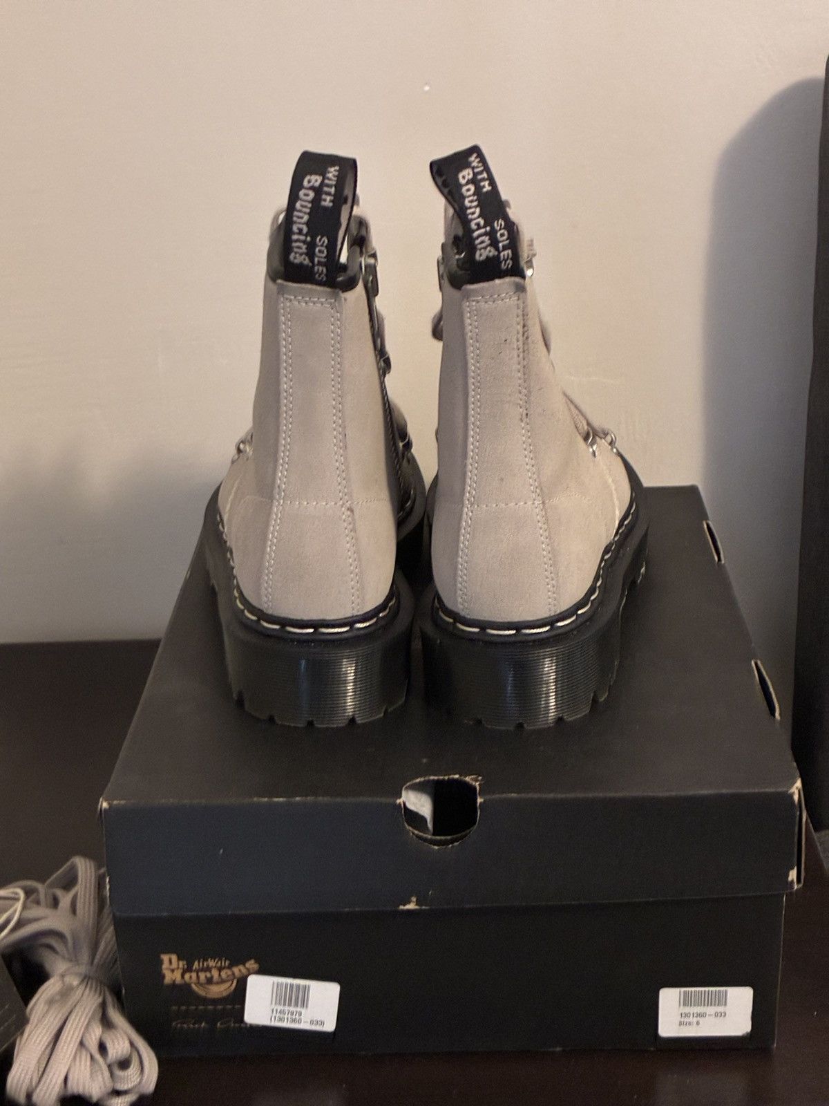 Dr. Martens × Rick Owens Dr. Martens Rick Owens 1460 Bex Suede Lace Up Boot Size US 7 / EU 40 - 3 Thumbnail