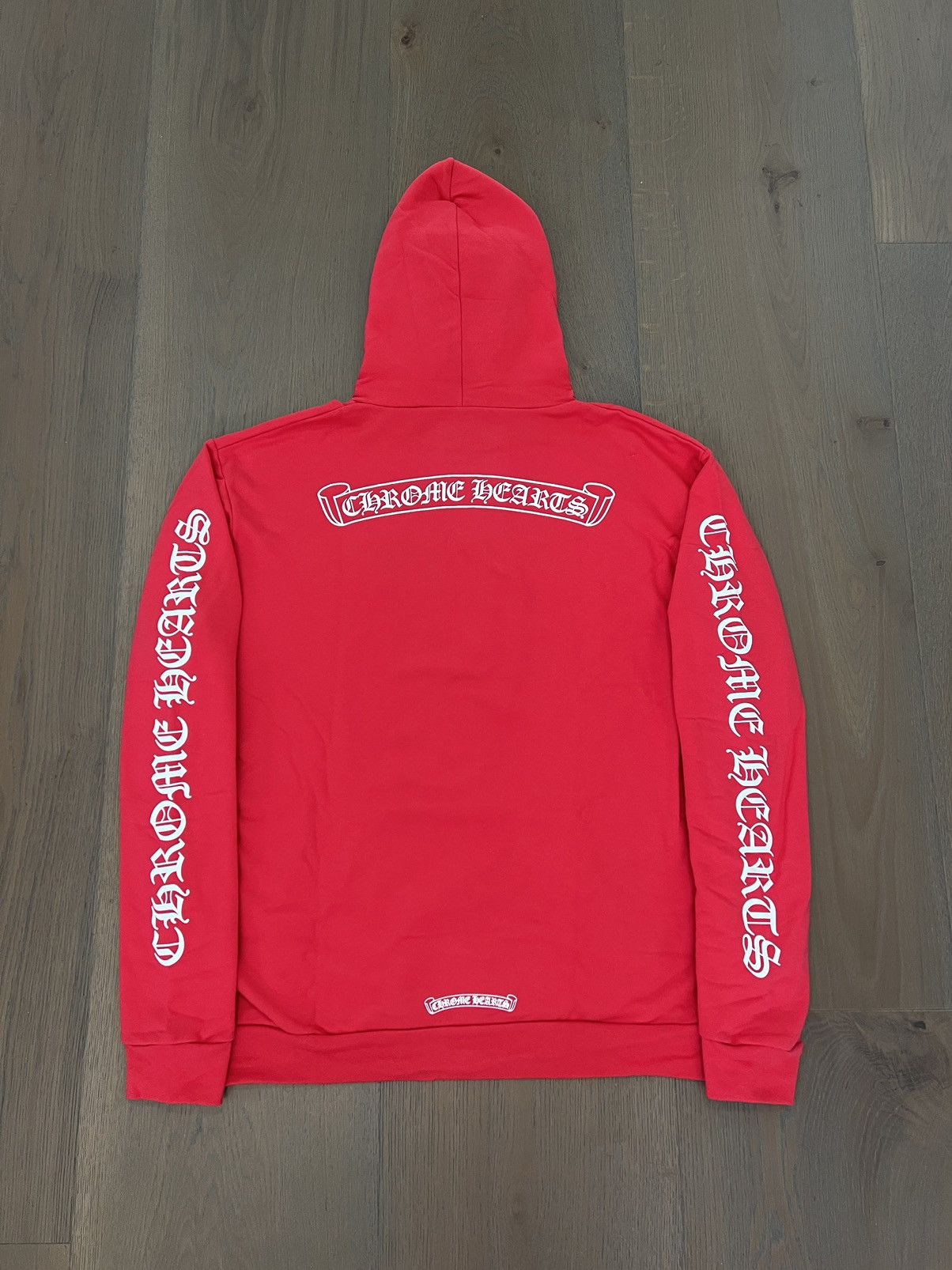 Chrome Hearts Chrome Hearts Red Scroll Logo Hoodie Size US L / EU 52-54 / 3 - 1 Thumbnail