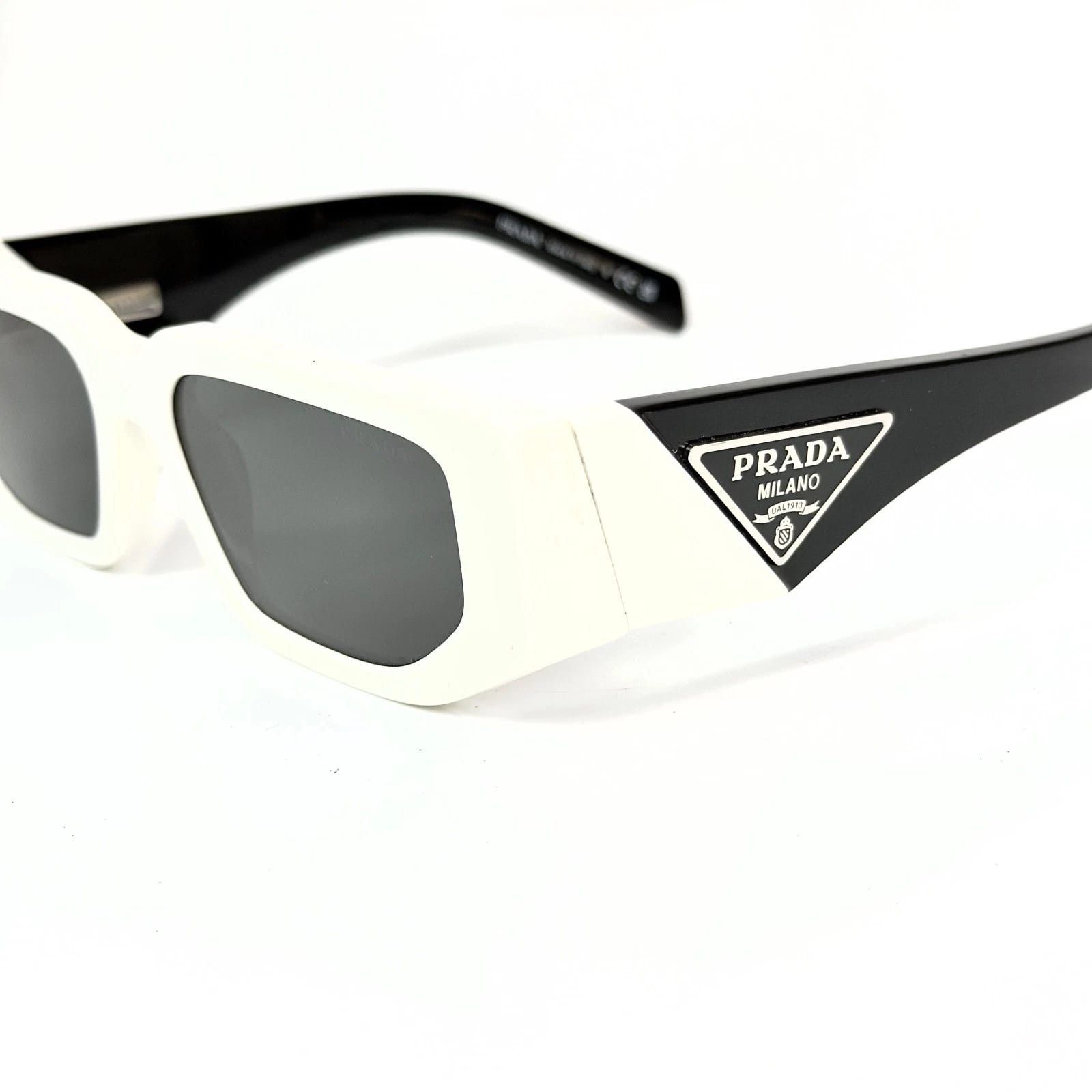 Prada PRADA PR09ZS SYMBOLE Black 09Z Fashion Statement Sunglasses Size ONE SIZE - 3 Thumbnail
